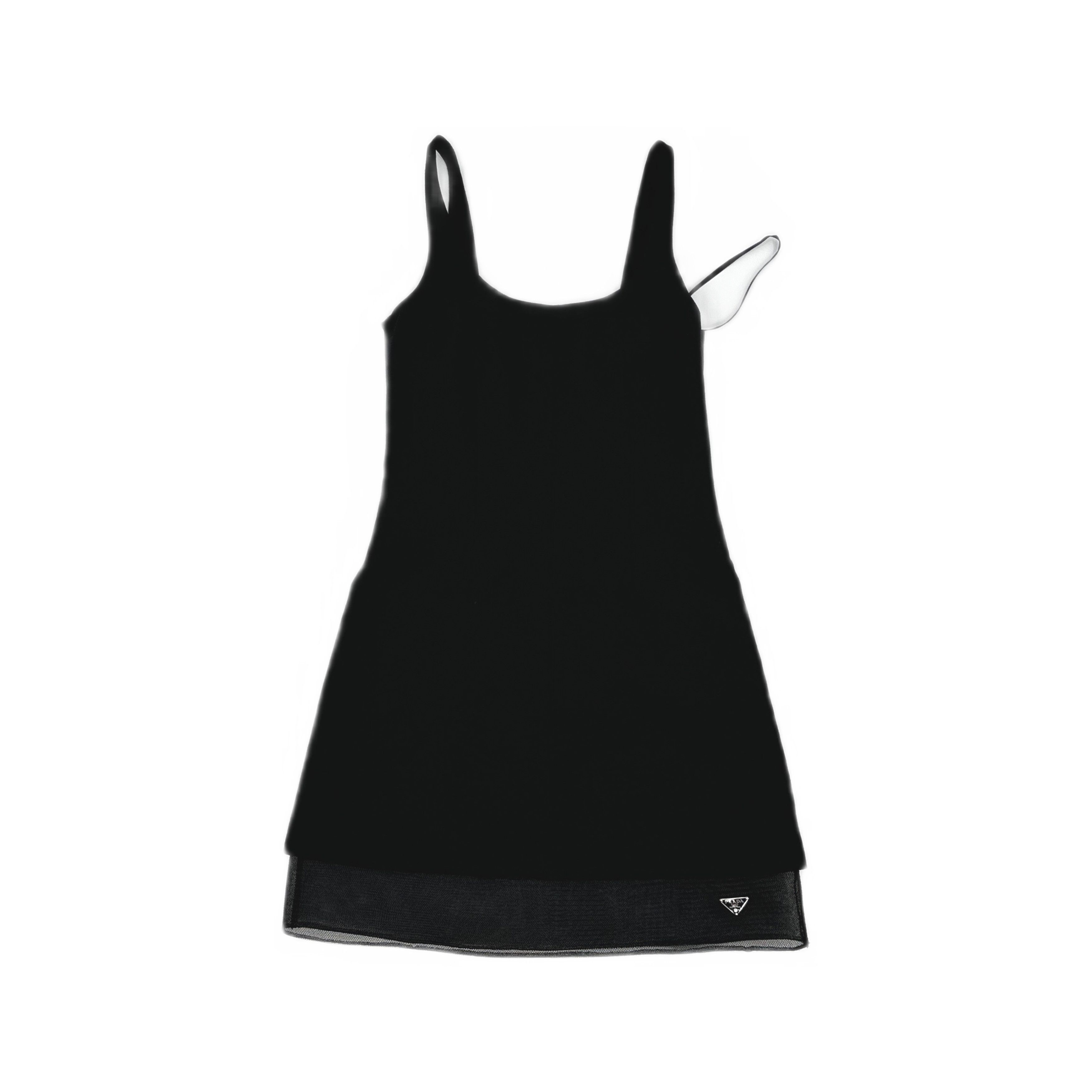 Prada Prada Black Logo Mini Dress Size 40 Size S / US 4 / IT 40 - 1 Thumbnail