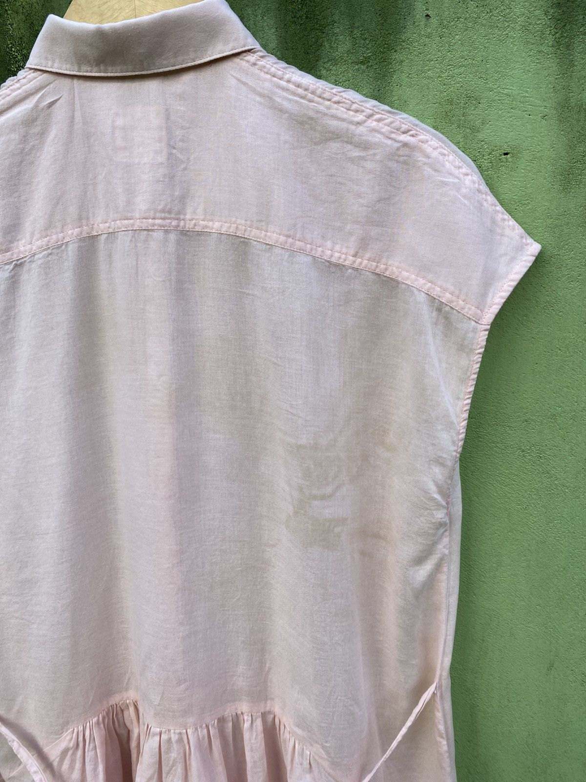 Tsumori Chisato Tsumori Chisato Soft Pink Sleeveless Tunic Dress Waist Tie Size ONE SIZE - 10 Thumbnail