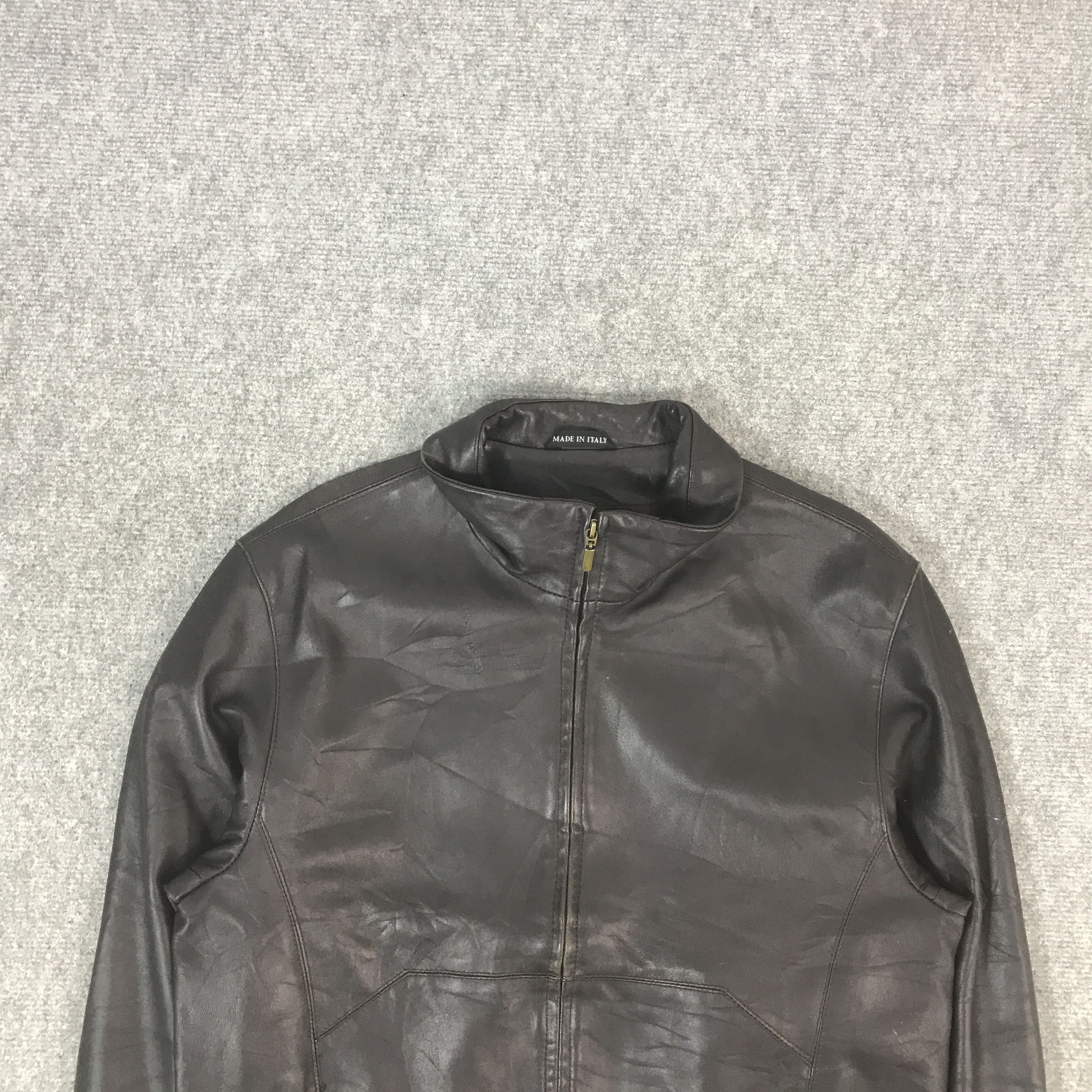 Leather VINATGE PIEROTUCCI LEATHER ZIPPER JACKET Size US L / EU 52-54 / 3 - 3 Thumbnail