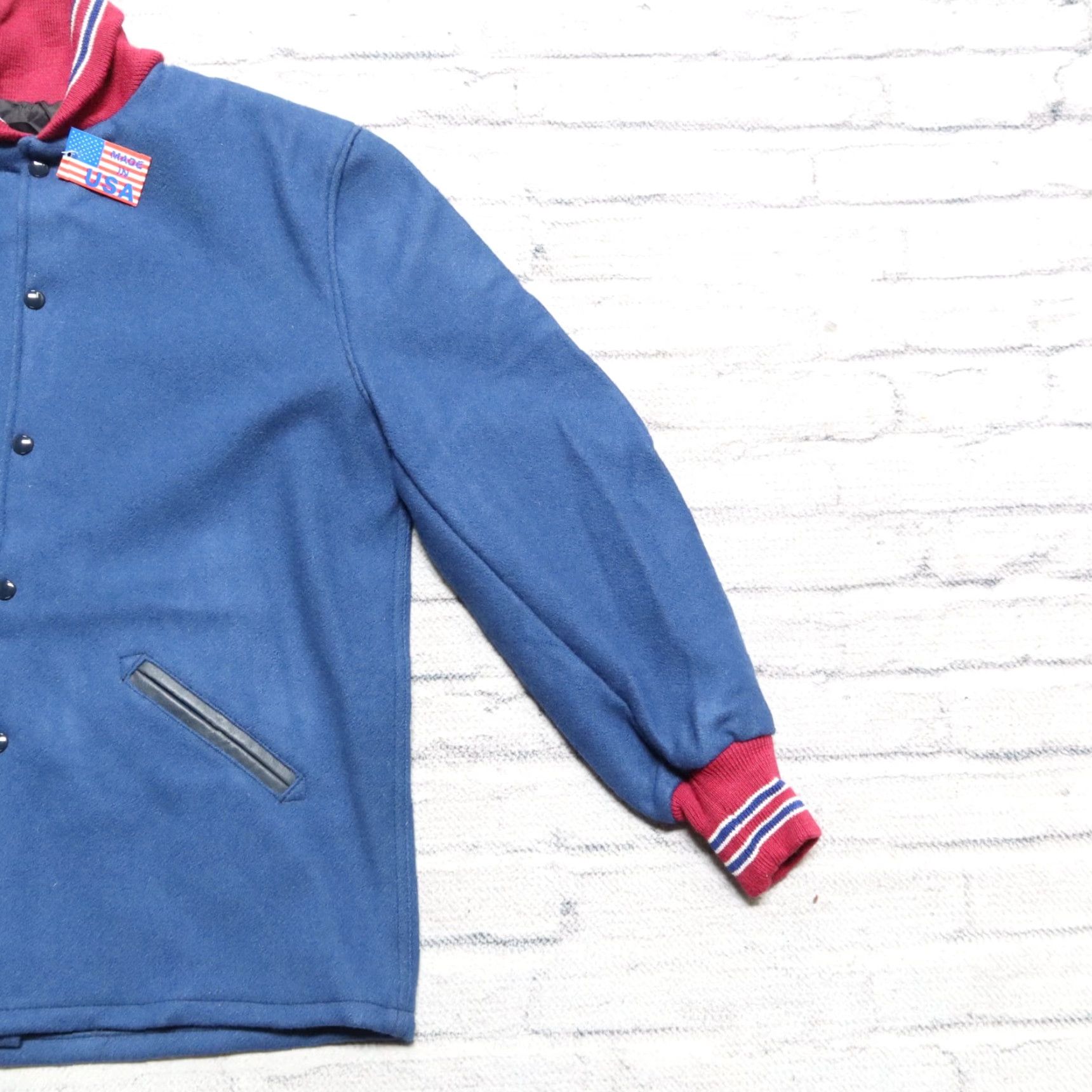 Vintage VINTAGE Skookum Wool Jacket - Size 38, Blue, Men's Jacket, Made in USA Size US XXS / EU 40 - 6 Thumbnail
