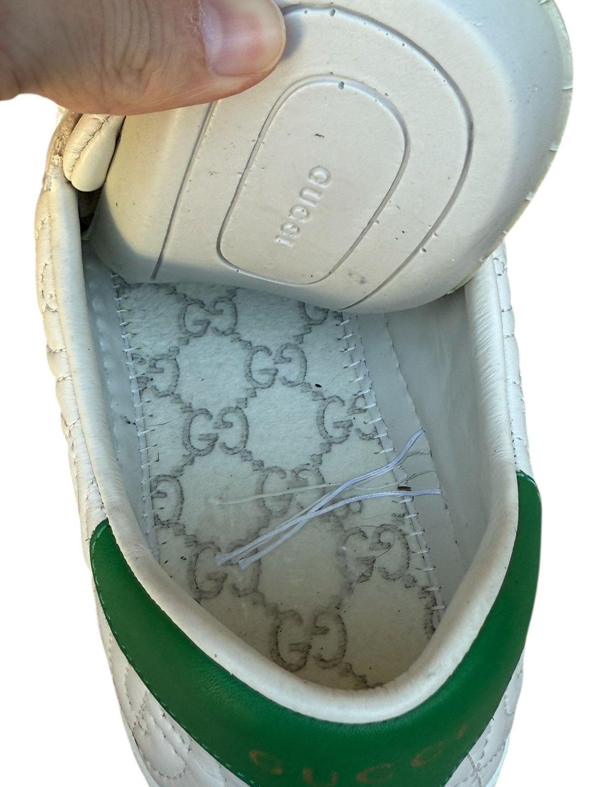Gucci Gucci embroidered ace sneakers Size US 10.5 / EU 43-44 - 11 Thumbnail