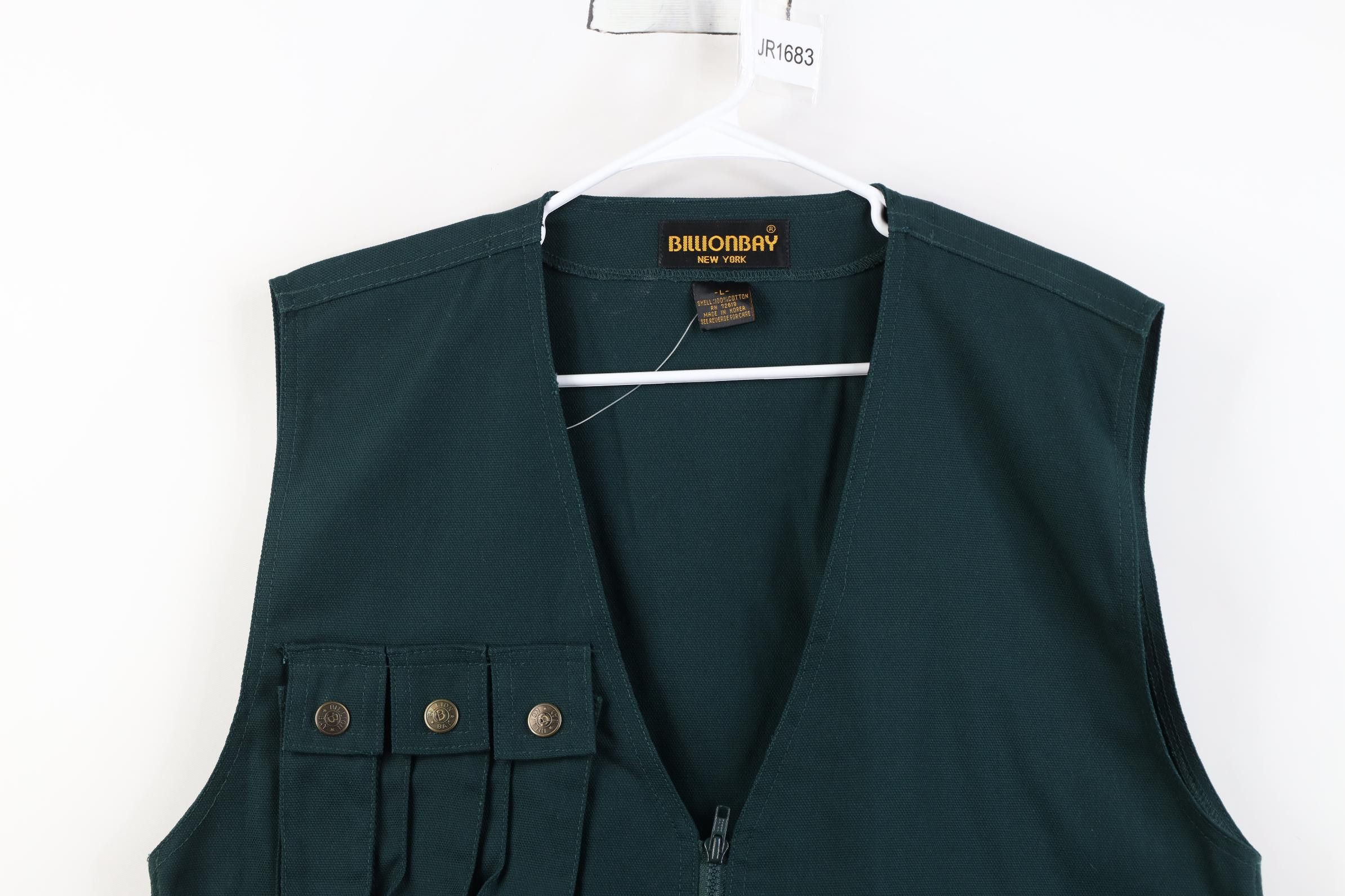 Vintage Deadstock Vintage 90s Streetwear Canvas Tactical Vest Jacket Size US L / EU 52-54 / 3 - 2 Thumbnail