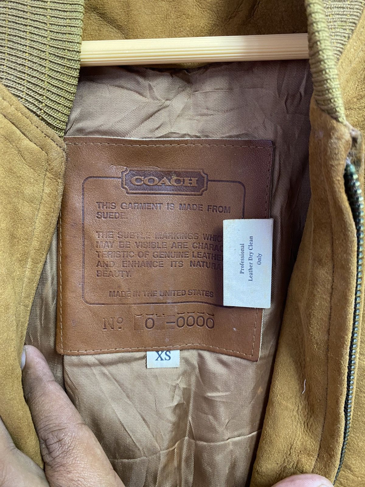 Coach Vintage Coach Suede Leather Bomber Jacket Made in USA Brown Size US S / EU 44-46 / 1 - 4 Thumbnail