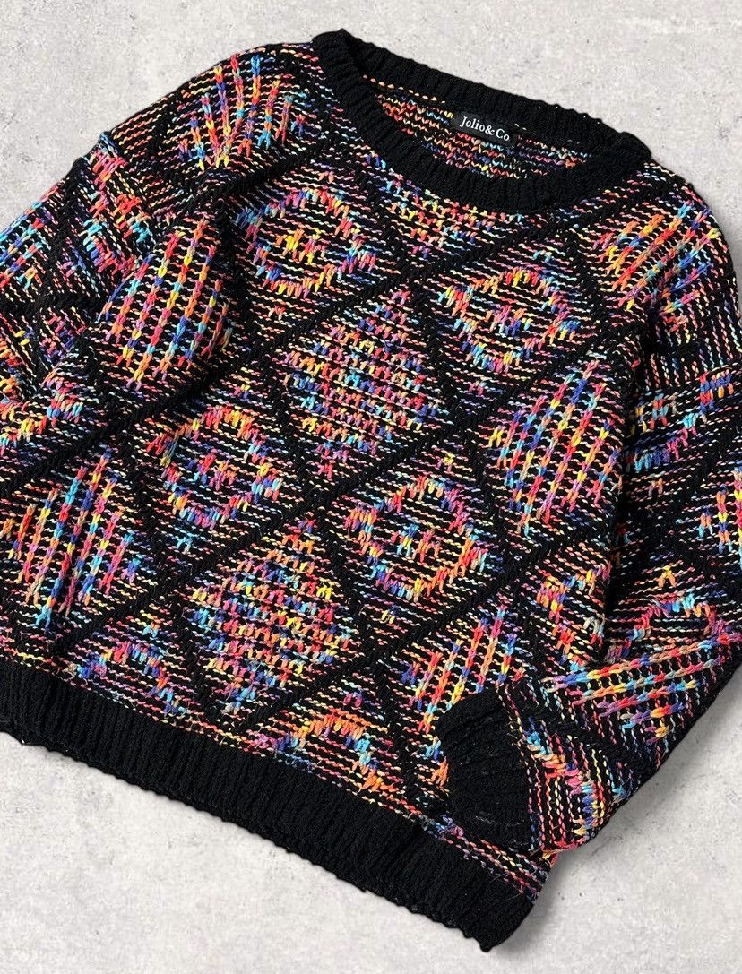 Vintage Vintage cable knit ribbed sweater Size S / US 4 / IT 40 - 2 Thumbnail