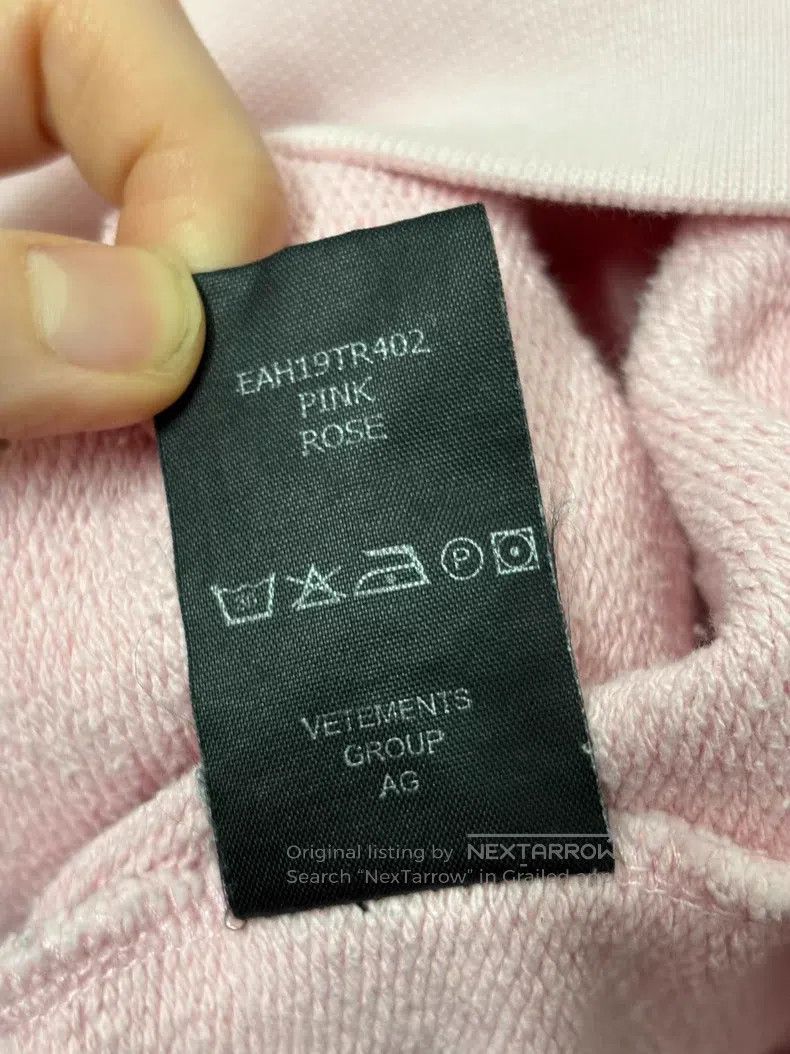 Vetements VETEMENTS Sweatshirt Hoodie Pink Size US M / EU 48-50 / 2 - 6 Thumbnail