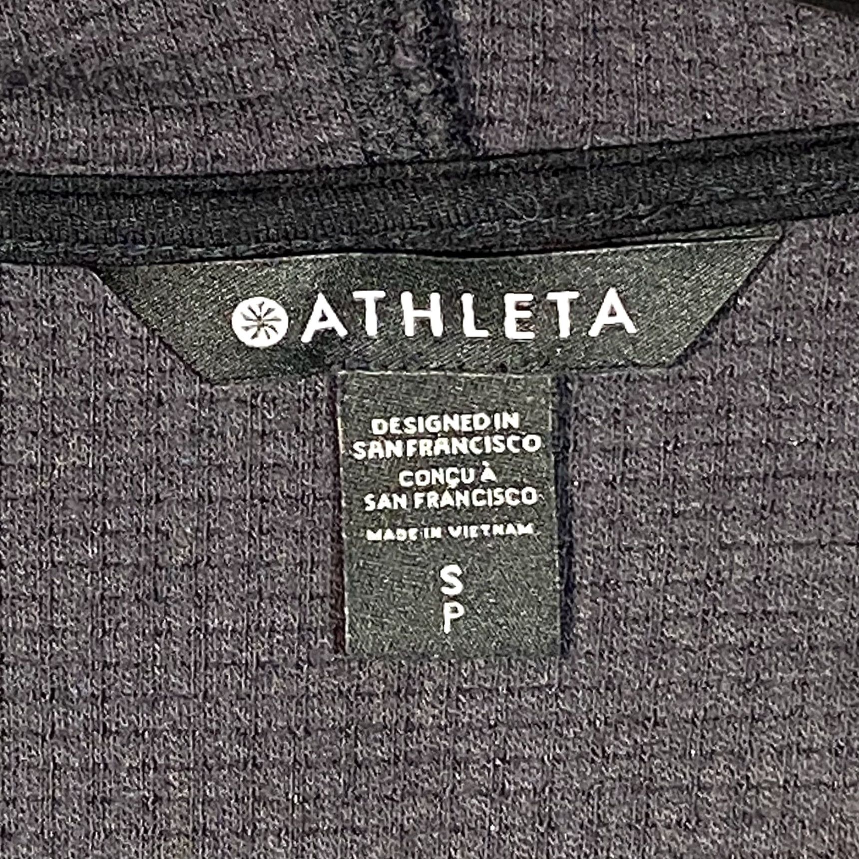 Athleta Athleta Hoodie Women’s Gray Coaster Luxe Waffle Pullover Sweatshirt S Small Button Accents Activewear Regular Fit Jacket? Size S / US 4 / IT 40 - 3 Thumbnail