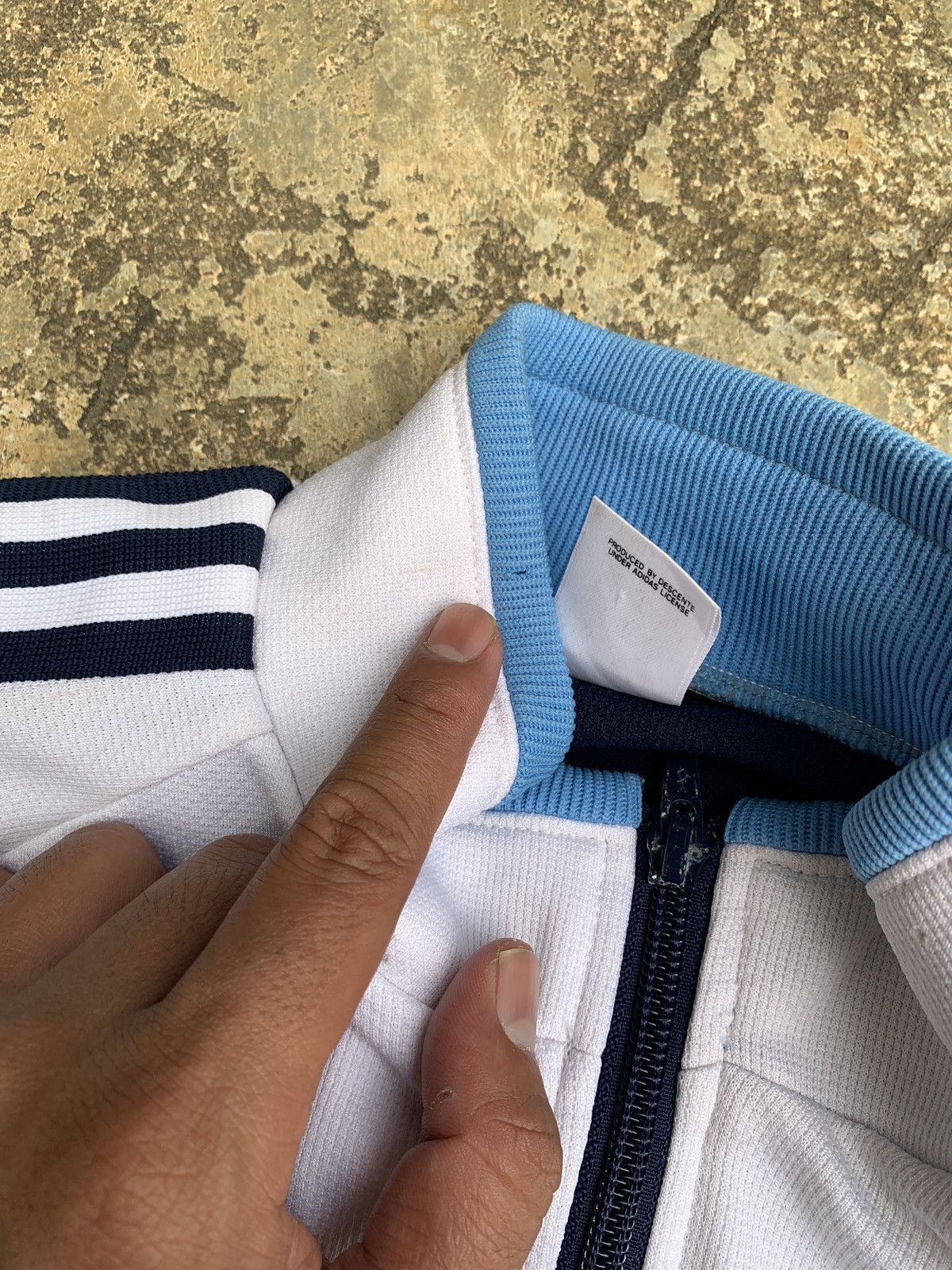 Adidas × Descente × Vintage 1990s Adidas Descente Trashed 3 Stripes Track Jacket Size S / US 4 / IT 40 - 16 Thumbnail