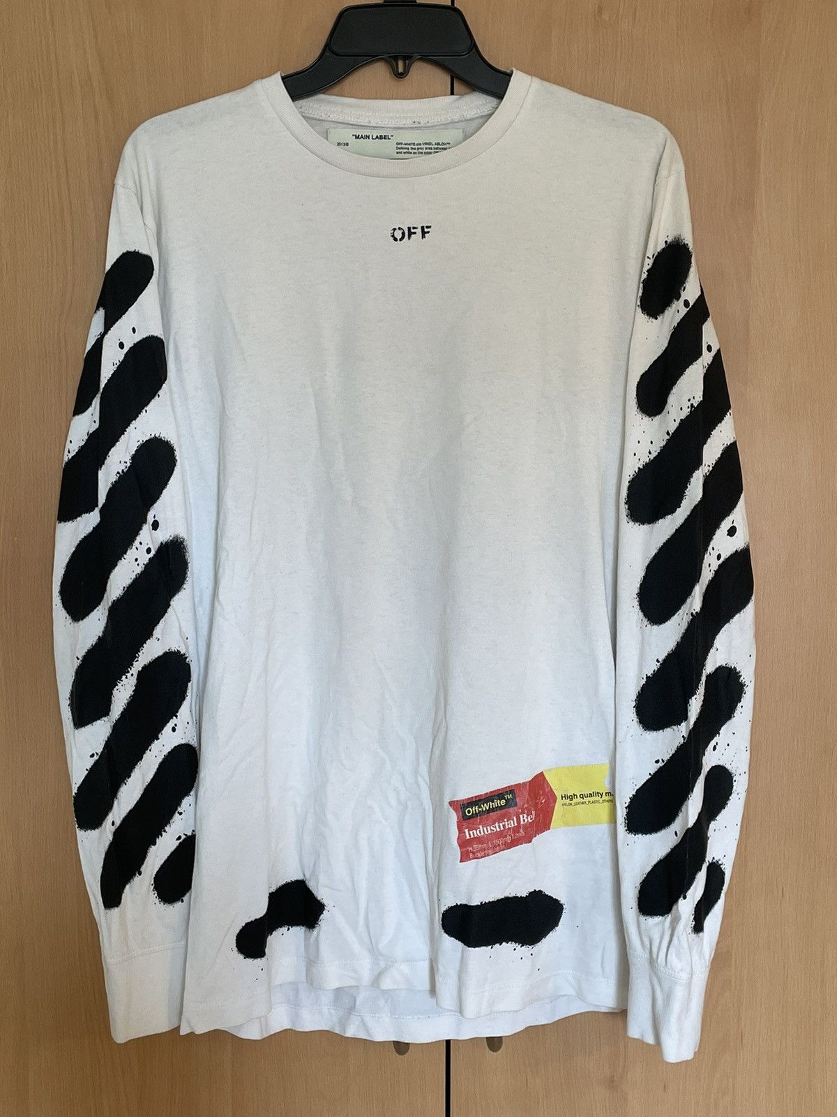 Off White Off White Spray Paint Industrial Belt Longsleeve Grailed