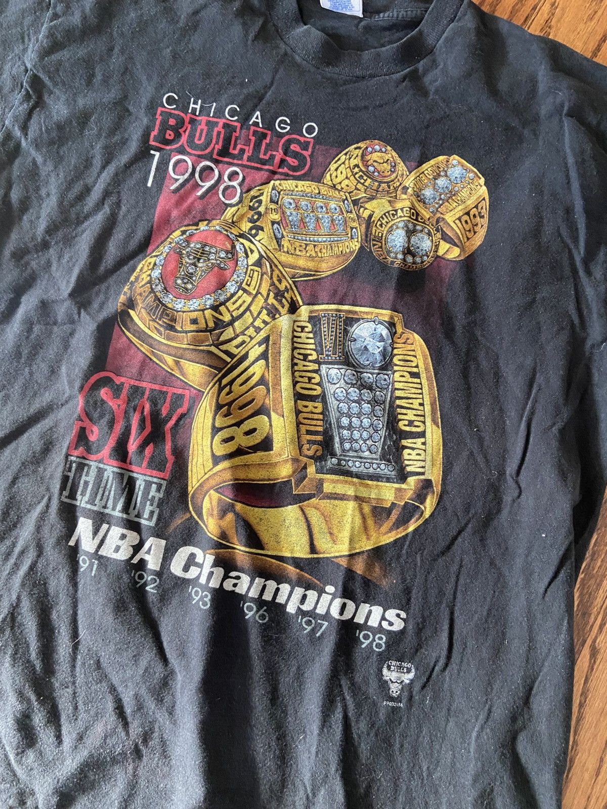NBA × Pro Player × Vintage Vintage Chicago bulls 1998 championship shirt Size US XXL / EU 58 / 5 - 3 Thumbnail