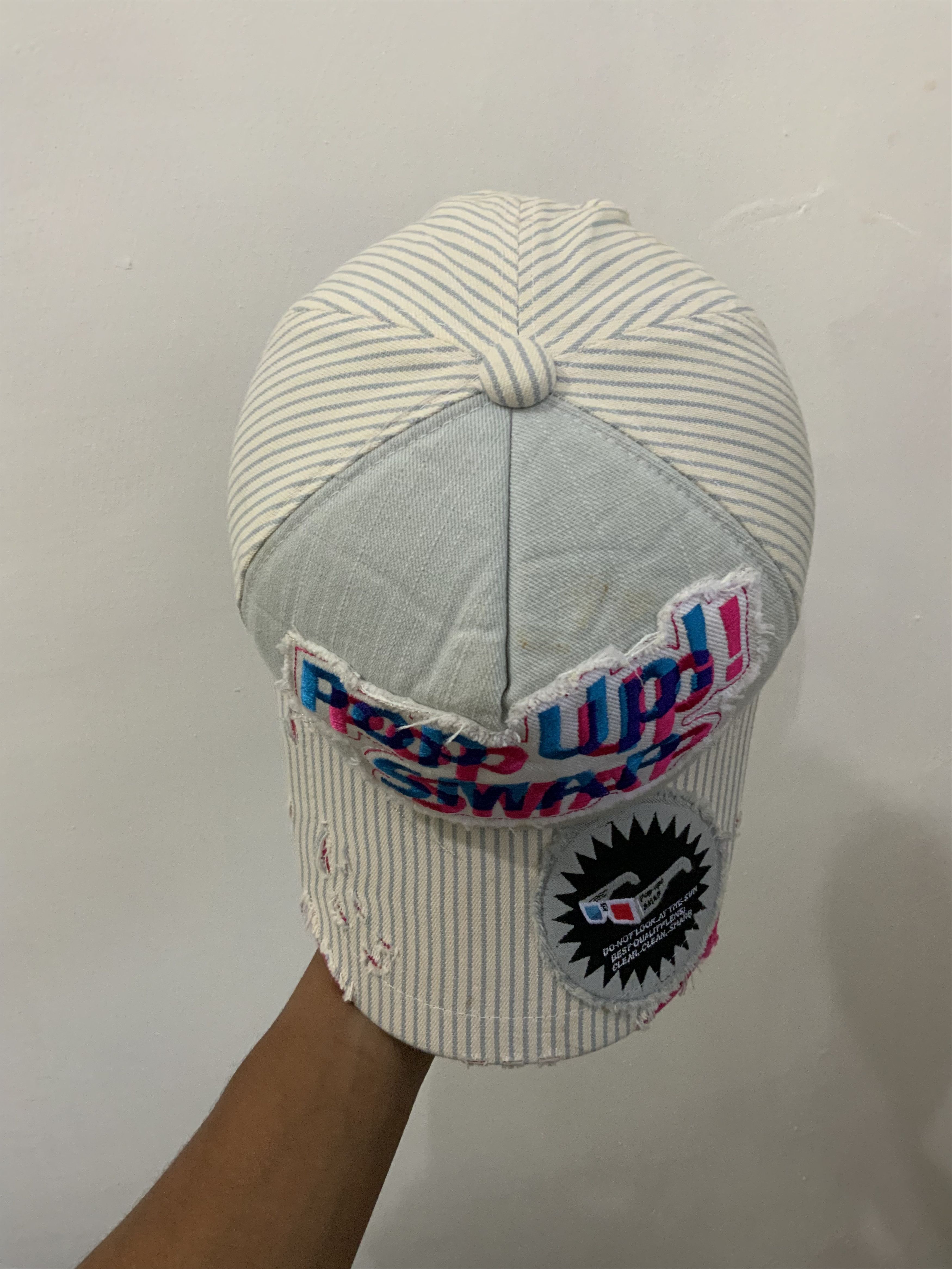 If Six Was Nine Pop Up Smap Distressed Style Hickory Hat Size ONE SIZE - 7 Thumbnail