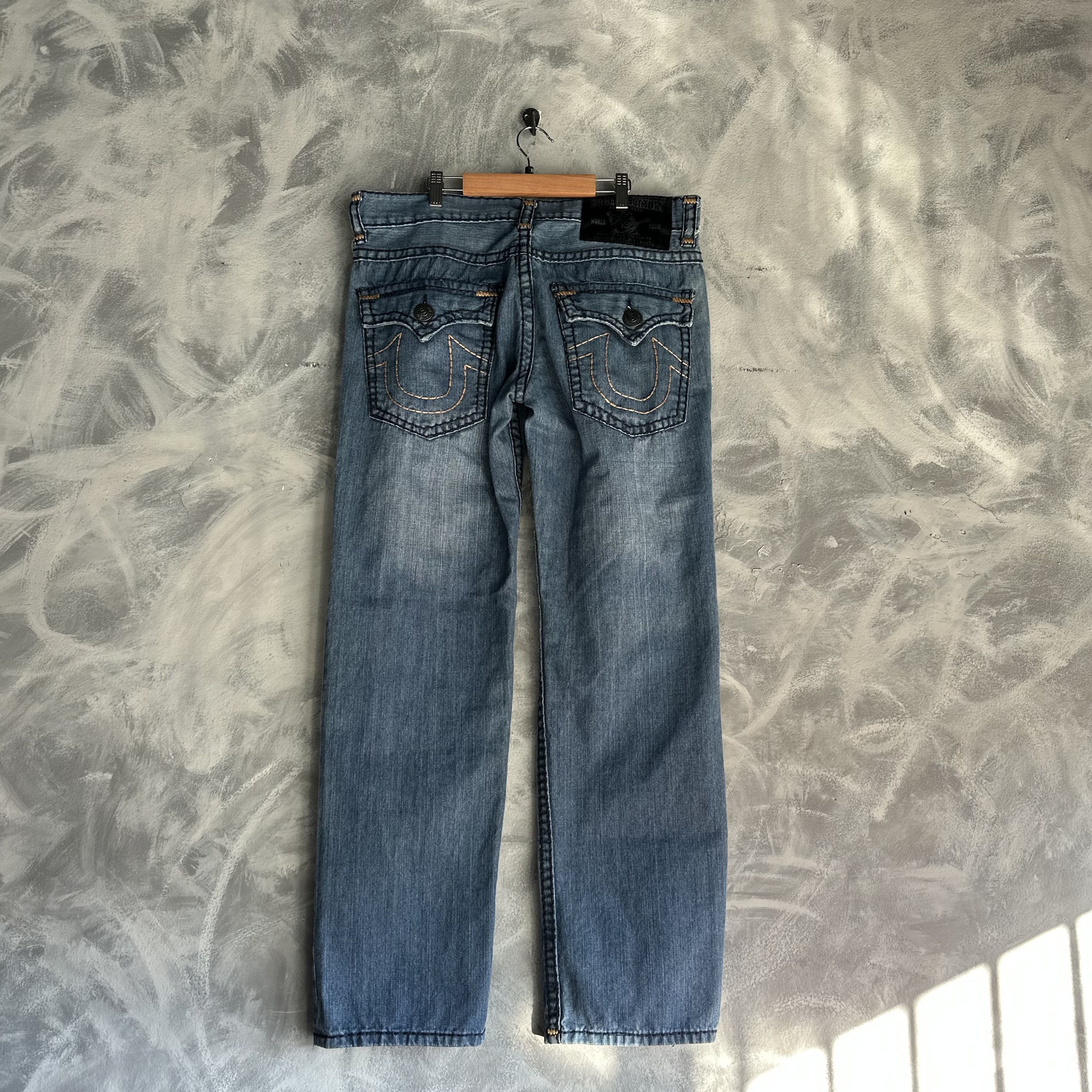 True Religion True Religion Billy Super T Jeans 38x33 Thick Stitching Size US 38 / EU 54 - 1 Thumbnail