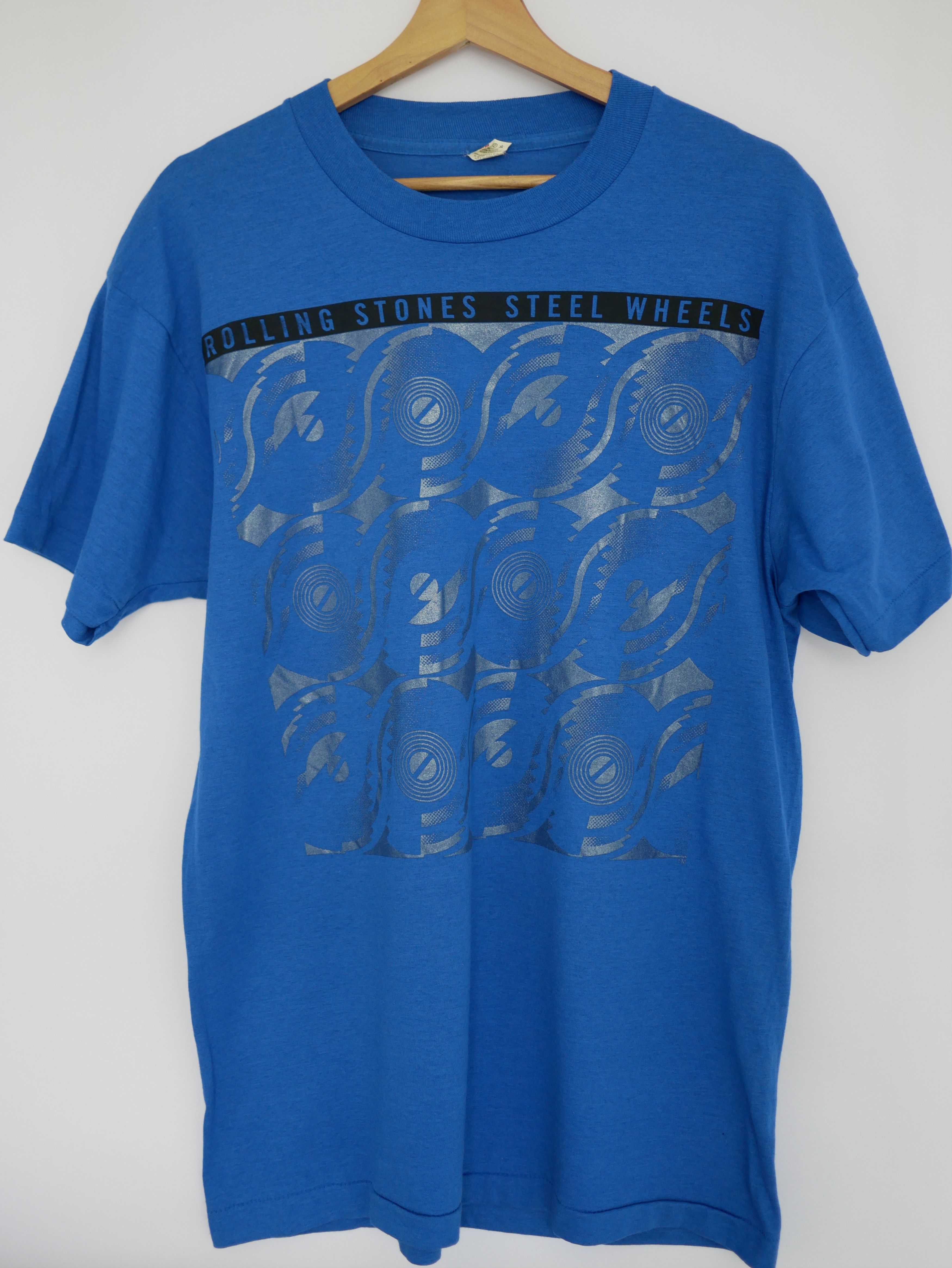 The Rolling Stones 1989 Rolling Stones Steel Wheels WORKING CREW T-Shirt XL Size US XL / EU 56 / 4 - 1 Thumbnail