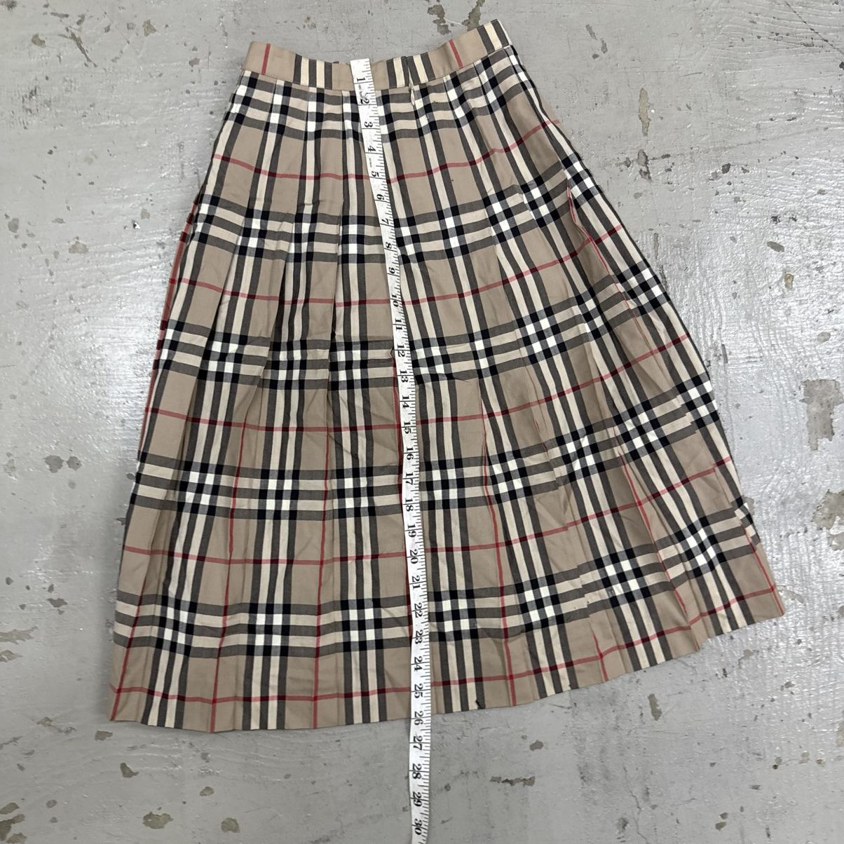 Burberry Vintage 90's Burberrys Nova Check Skirt Size 22" - 4 Thumbnail