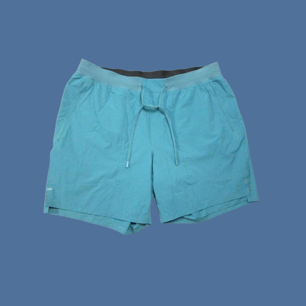 Lululemon Lululemon Shorts Mens 2XL Green License to Train Drawstring Mid Rise Logo Healthy Performance Size US 37 - 1 Thumbnail