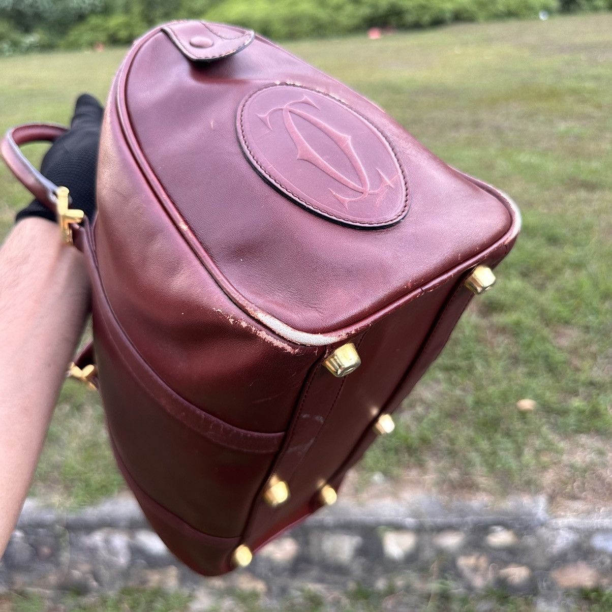 Cartier Cartier Les Must de Cartier Vintage Leather Handbag | AS IS Size ONE SIZE - 25 Thumbnail