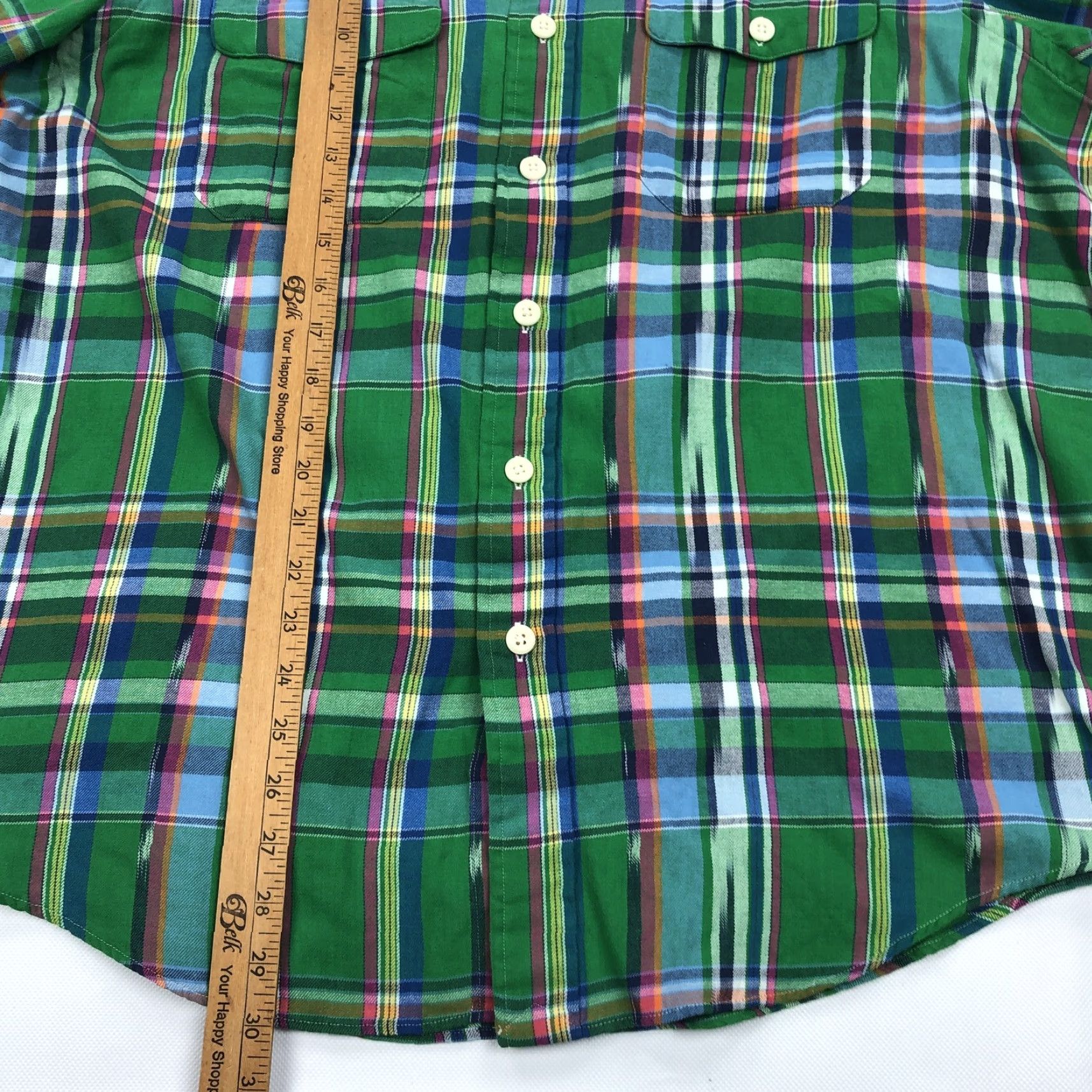 Polo Ralph Lauren Polo Ralph Lauren Men's XL Green Plaid Button-Down Flannel Shirt Long Sleeve Size US XL / EU 56 / 4 - 4 Thumbnail