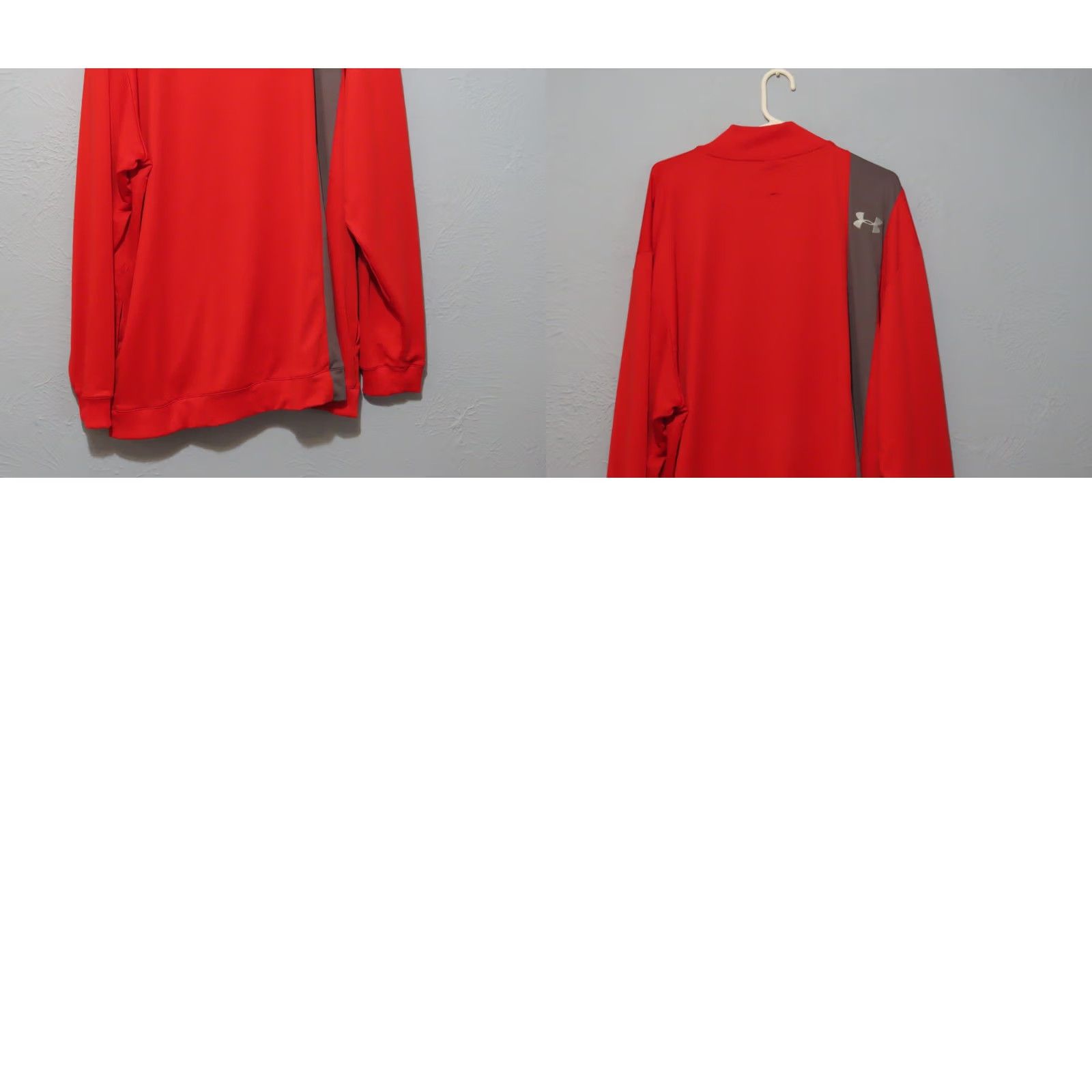 Under Armour Under Armour Jacket Mens XL Red Full Zip Warmup Long Wool? Size US XL / EU 56 / 4 - 8 Thumbnail
