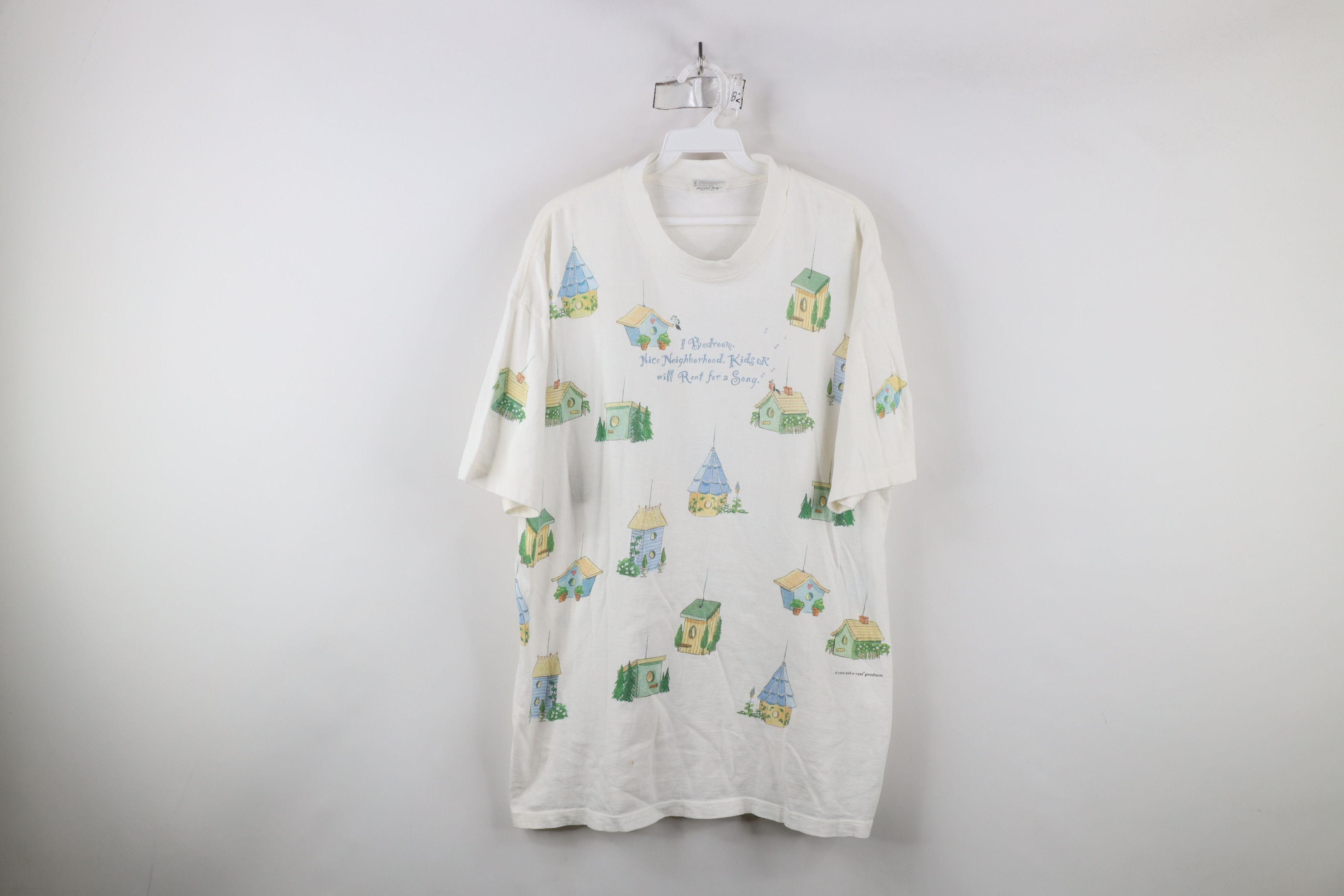 Vintage Vintage 90s Streetwear Birdhouse All Over Print T-Shirt USA Size XL / US 12-14 / IT 48-50 - 1 Thumbnail