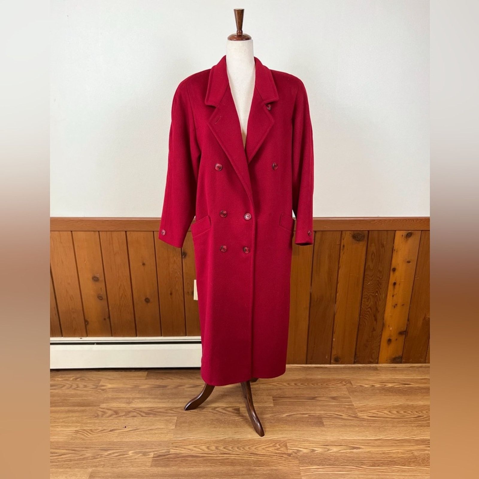 Vintage Gorgeous Vintage 1980s Cassidy Hand Tailored Wool Coat! Size M / US 6-8 / IT 42-44 - 2 Thumbnail