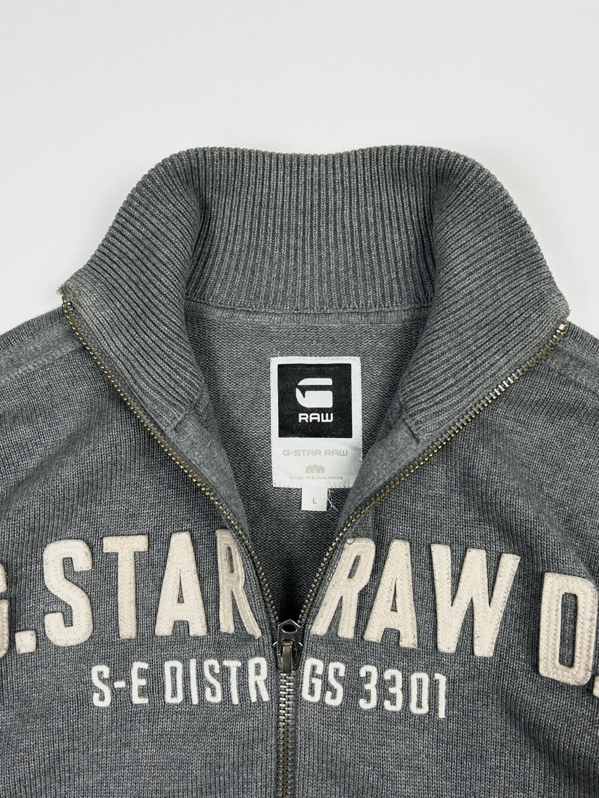 Diesel × G-Star × Polo Ralph Lauren avant-garde G-star raw knit sweater embroidered logo Size US L / EU 52-54 / 3 - 5 Thumbnail