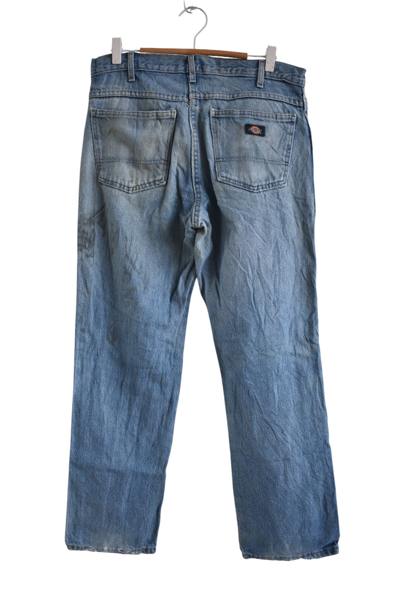 Dickies × Vintage Wide Leg 🔥 Dickies Distress Jeans Pants W30 Size US 30 / EU 46 - 2 Thumbnail