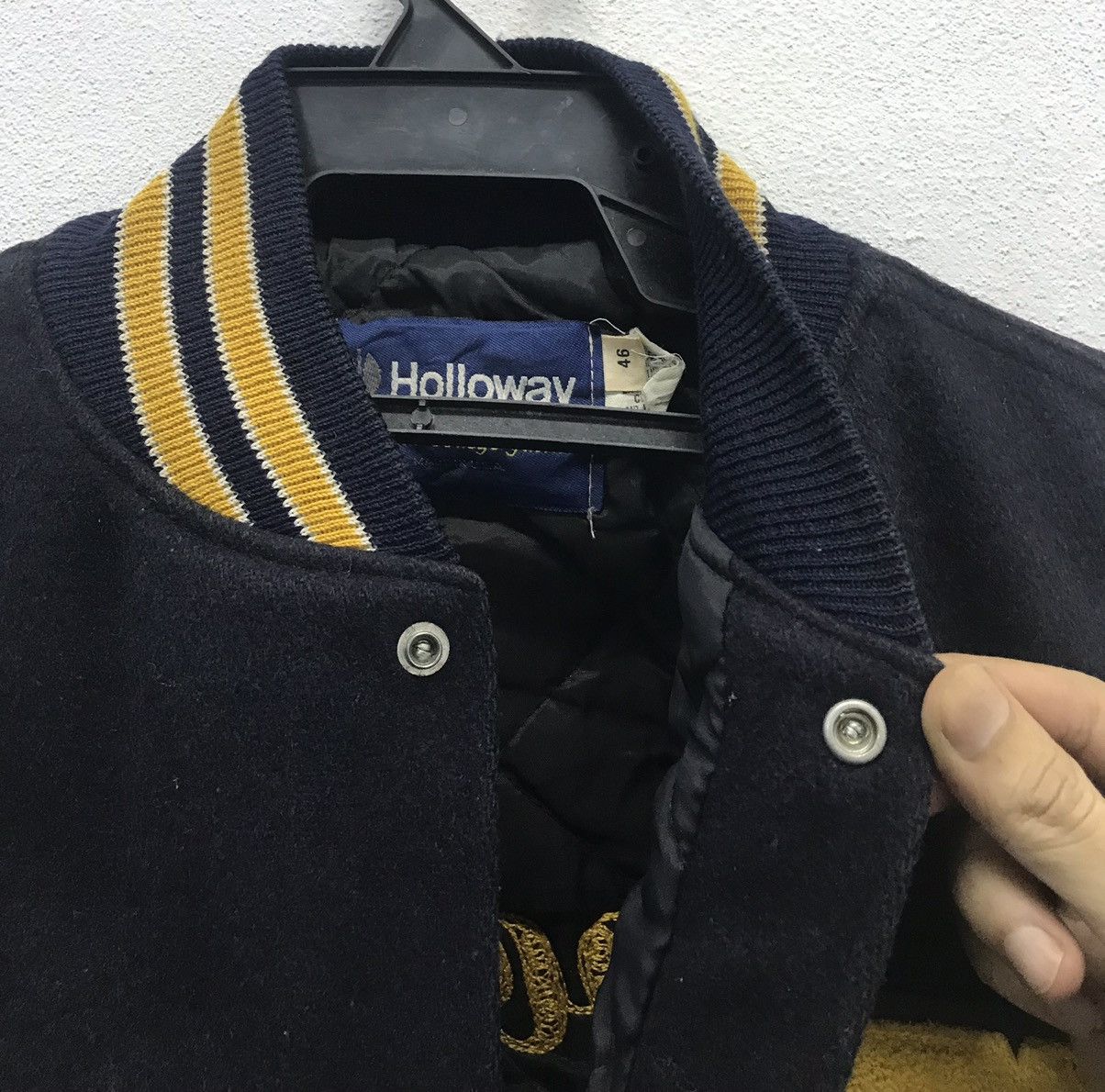 Holloway × Vintage Vintage Holloway Goodrich made In Usa VARSITY Jacket Size US XL / EU 56 / 4 - 4 Thumbnail