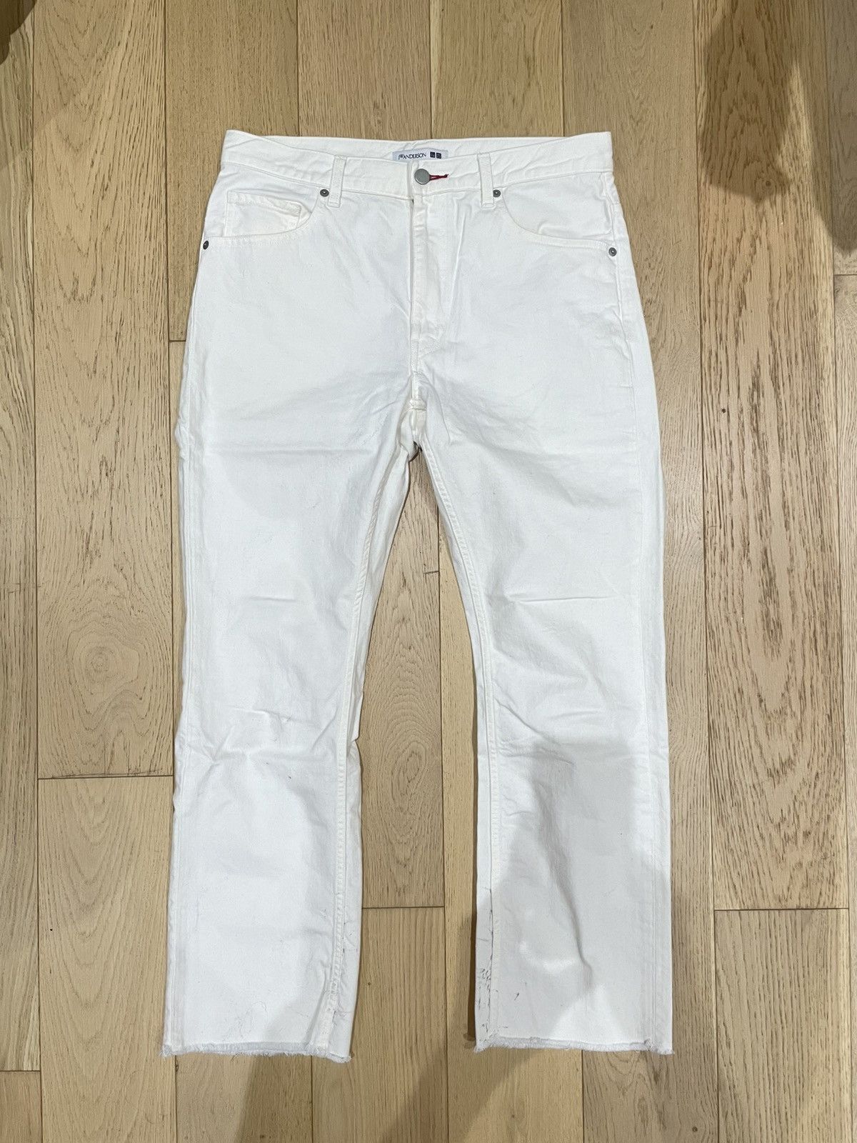JW Anderson × Uniqlo Uniqlo x JW Anderson White Denim Pants Size US 32 / EU 48 - 1 Thumbnail