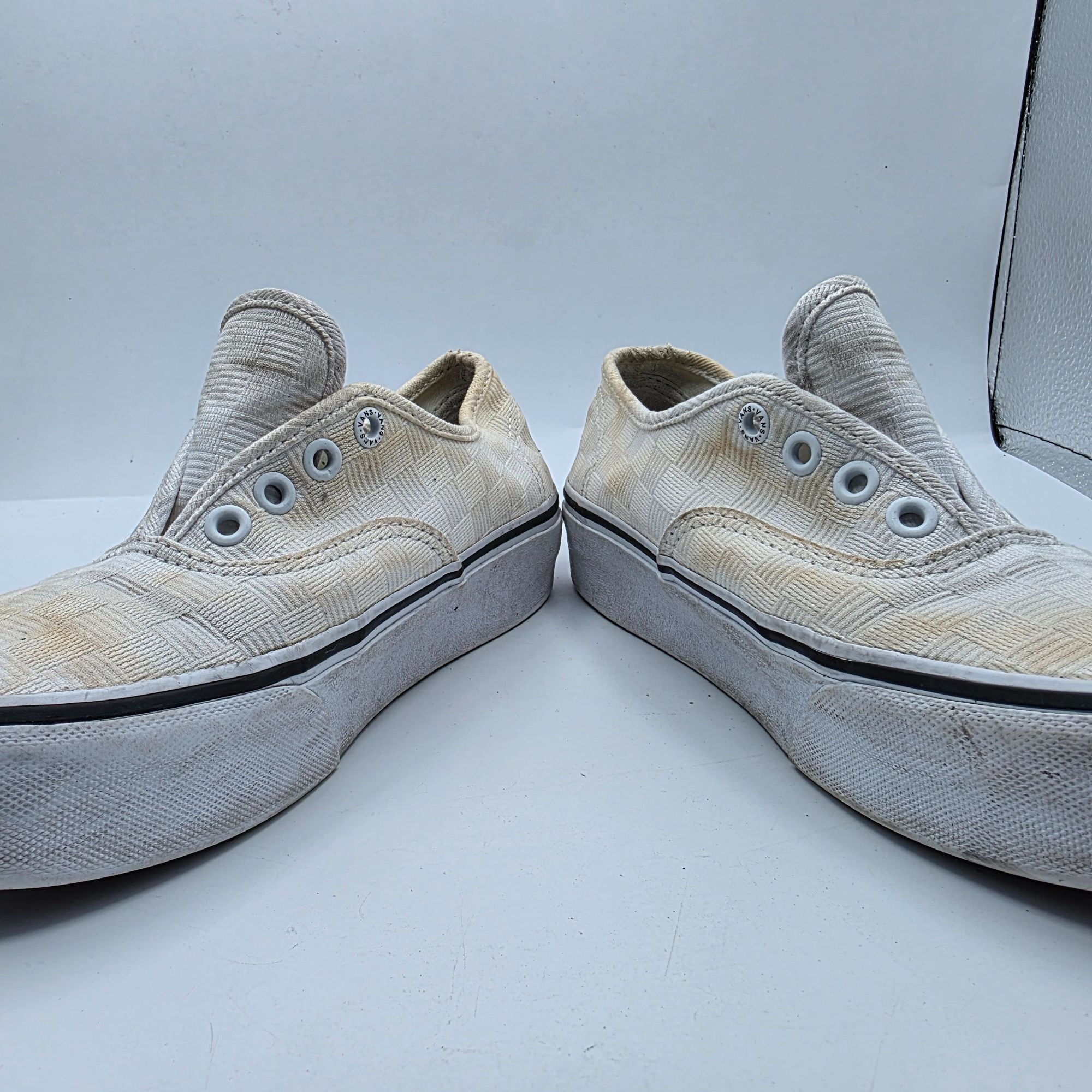 Vans Vans Authentic Womens Size 6 White Platform Shoes Casual Wal Size US 6 / IT 36 - 3 Thumbnail