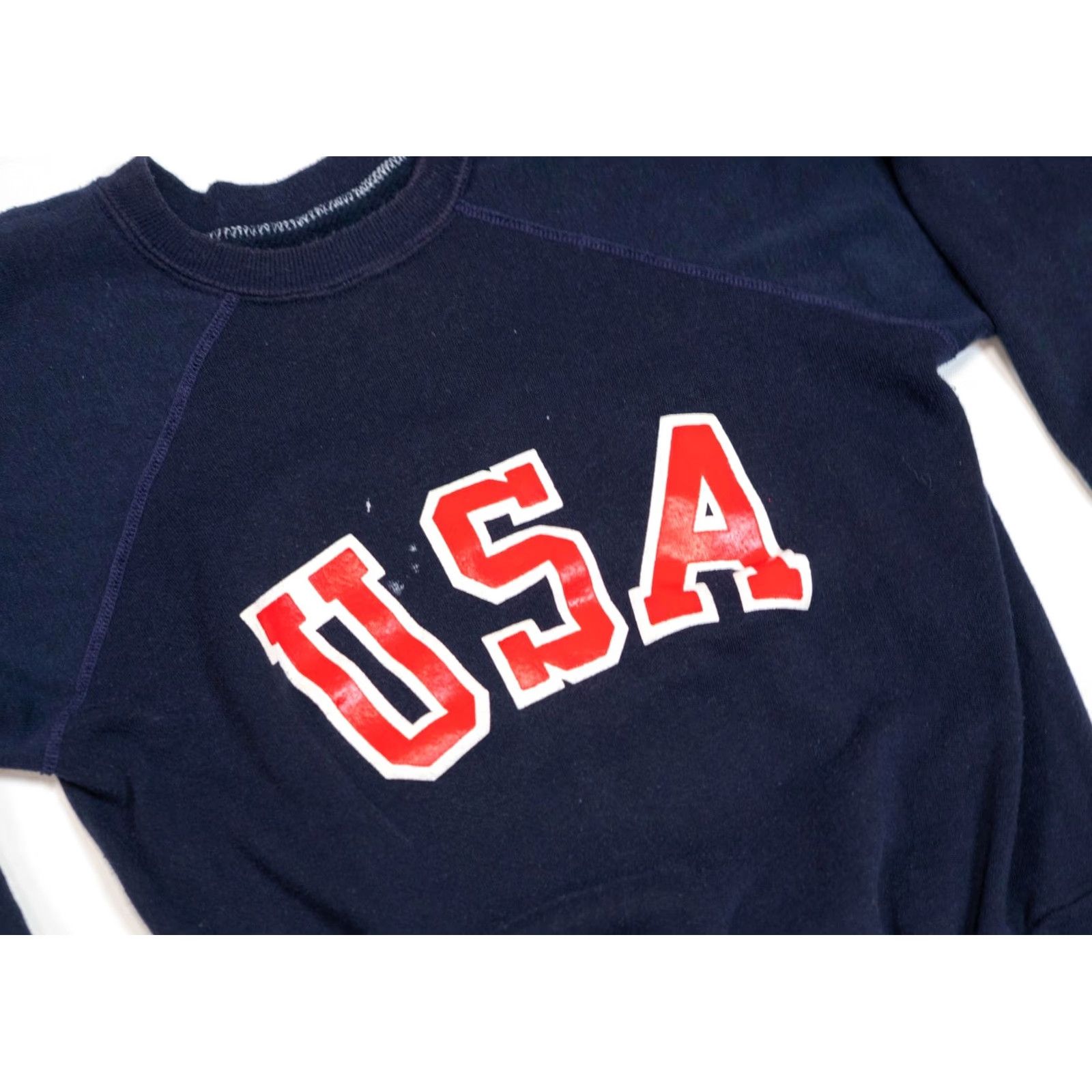 Vintage VINTAGE Pannill Sweatshirt Women M Blue 80s USA Crew Neck Pullover Satin Cotton Blend Regular Size Size M / US 6-8 / IT 42-44 - 3 Thumbnail