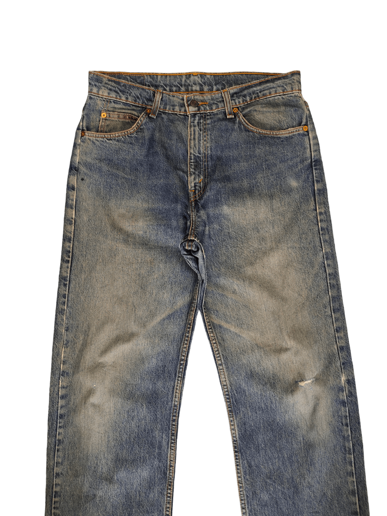 Levi's Vintage Levis 612 Orange Tab Distress Faded Wash Jeans Size US 33 - 2 Thumbnail