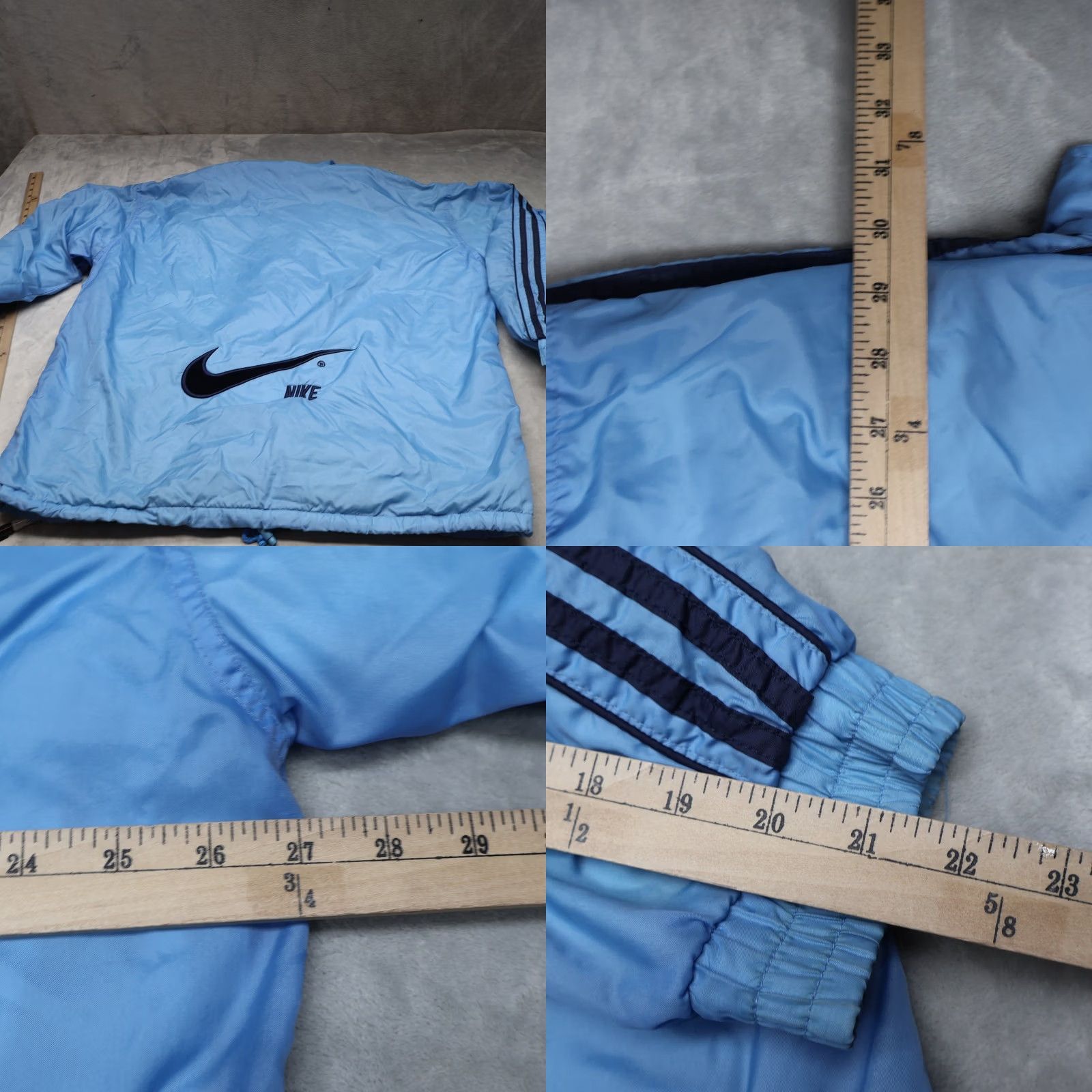 Nike VINTAGE Nike Jacket Mens XL Blue VTG 90s Full Zip Light Athletic Track Windbreaker Pack Size US XL / EU 56 / 4 - 8 Thumbnail
