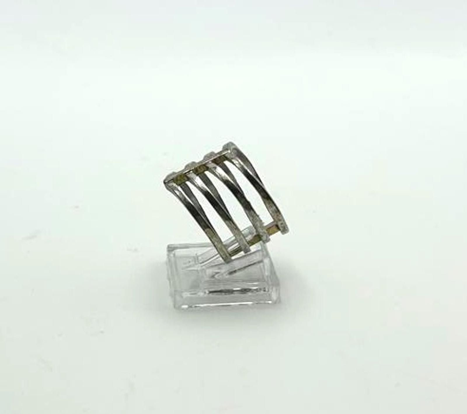 Designer Vintage Industrial Ring - Silver Tone Streetwear Jewelry Size ONE SIZE - 3 Thumbnail