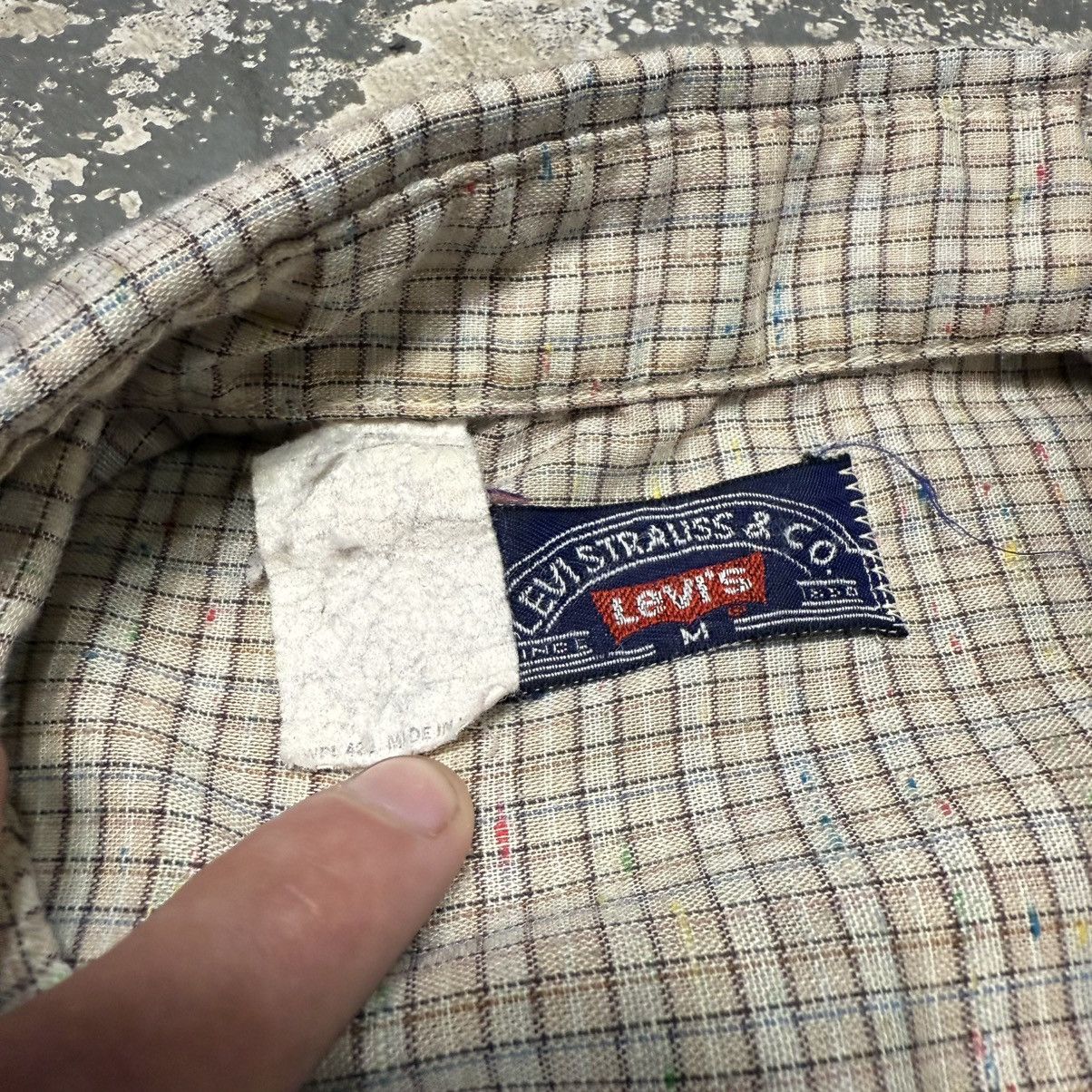 Levi's Vintage Levi’s White Tab Brown/Tan Stripe Plaid Button Up Size US M / EU 48-50 / 2 - 8 Thumbnail