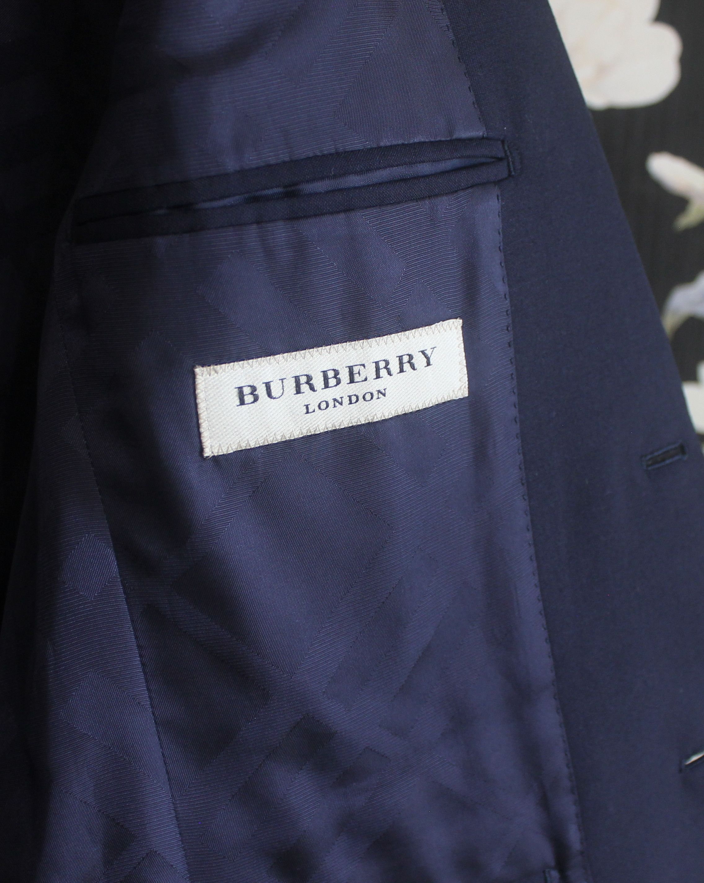 Burberry Burberry London Navy Wool Blazer Jacket Size 48R - 6 Thumbnail