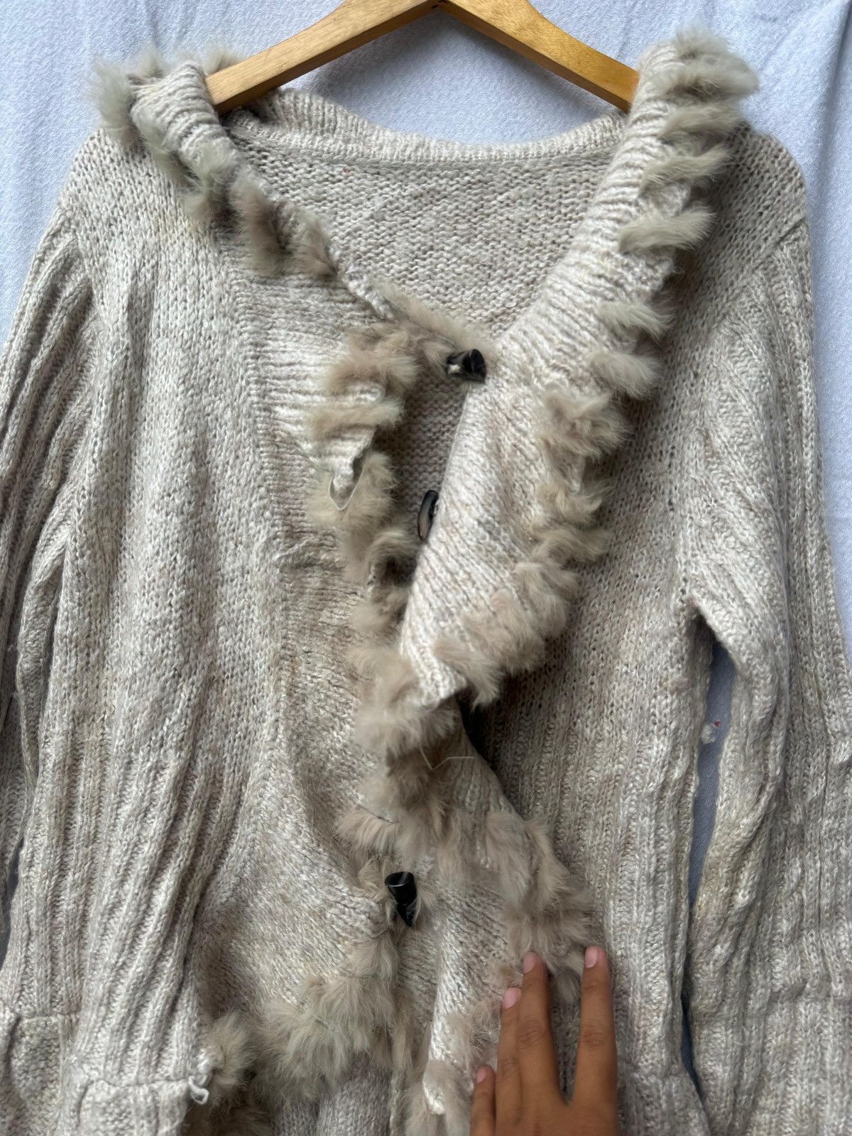 Japanese Brand Fur cardigan japanese brand Size US M / EU 48-50 / 2 - 4 Thumbnail