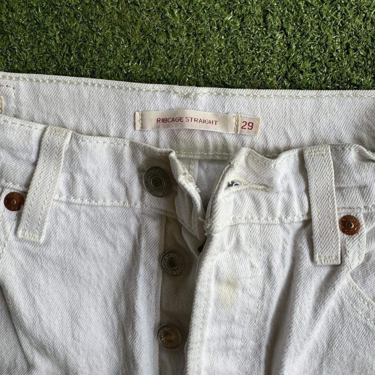 Levi's Levi's Women's White Jeans Size 30" / US 8 / IT 44 - 2 Thumbnail