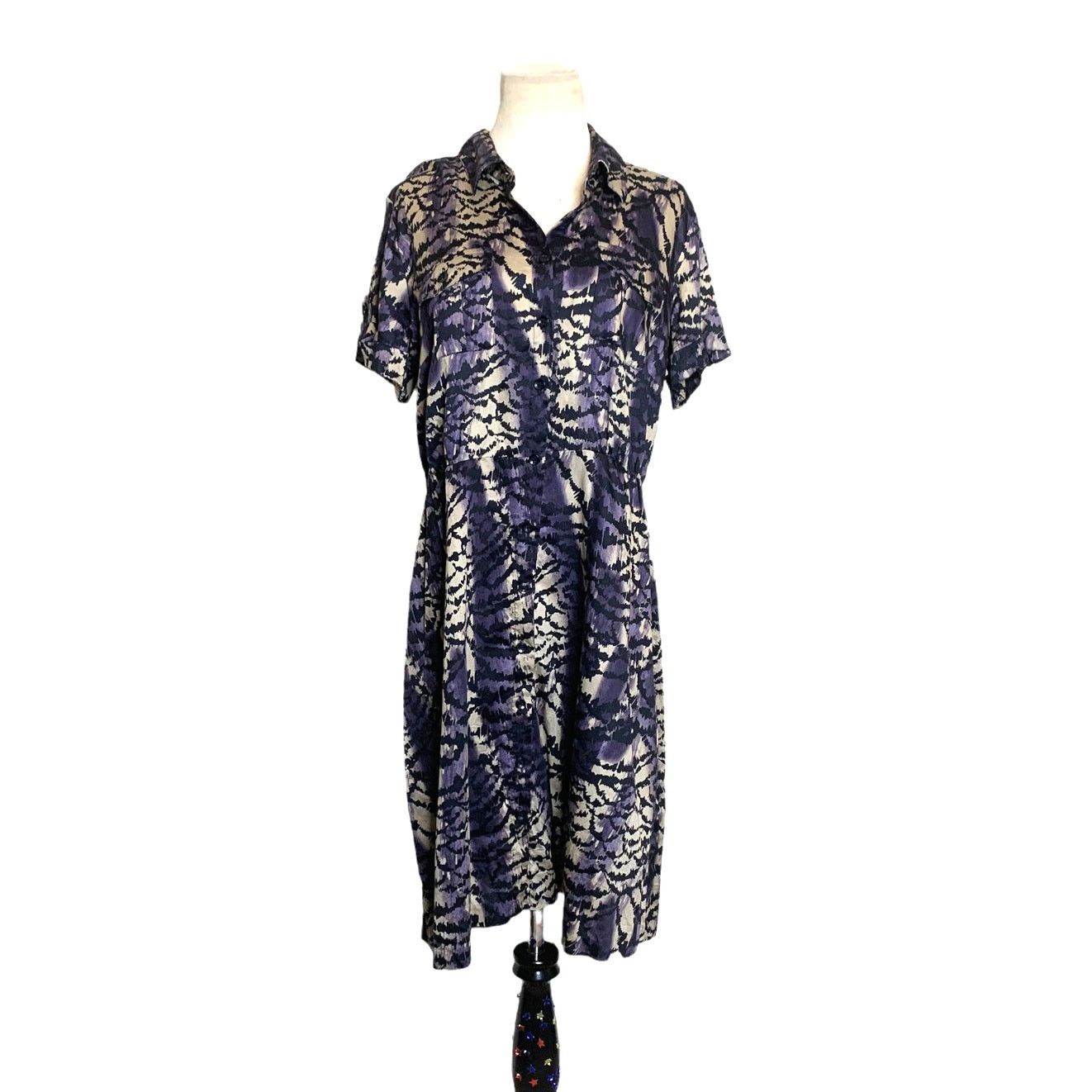 Alfani Alfani animal print short sleeves shirt mini dress size 14 Size XL / US 12-14 / IT 48-50 - 7 Thumbnail