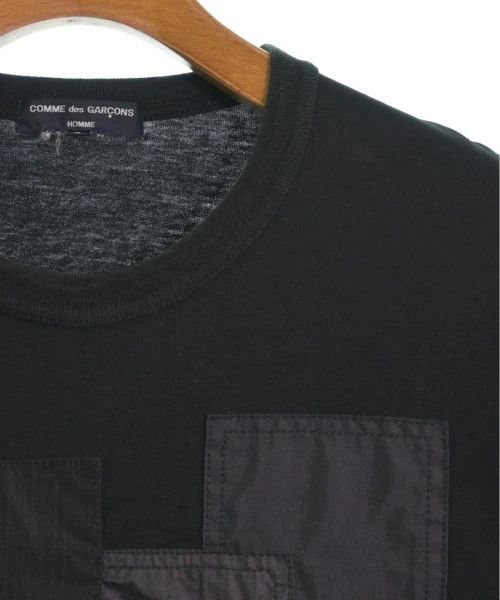 Comme des Garcons Homme T-Shirts Short Sleeve Round Neck Cotton Black Size US L / EU 52-54 / 3 - 4 Thumbnail