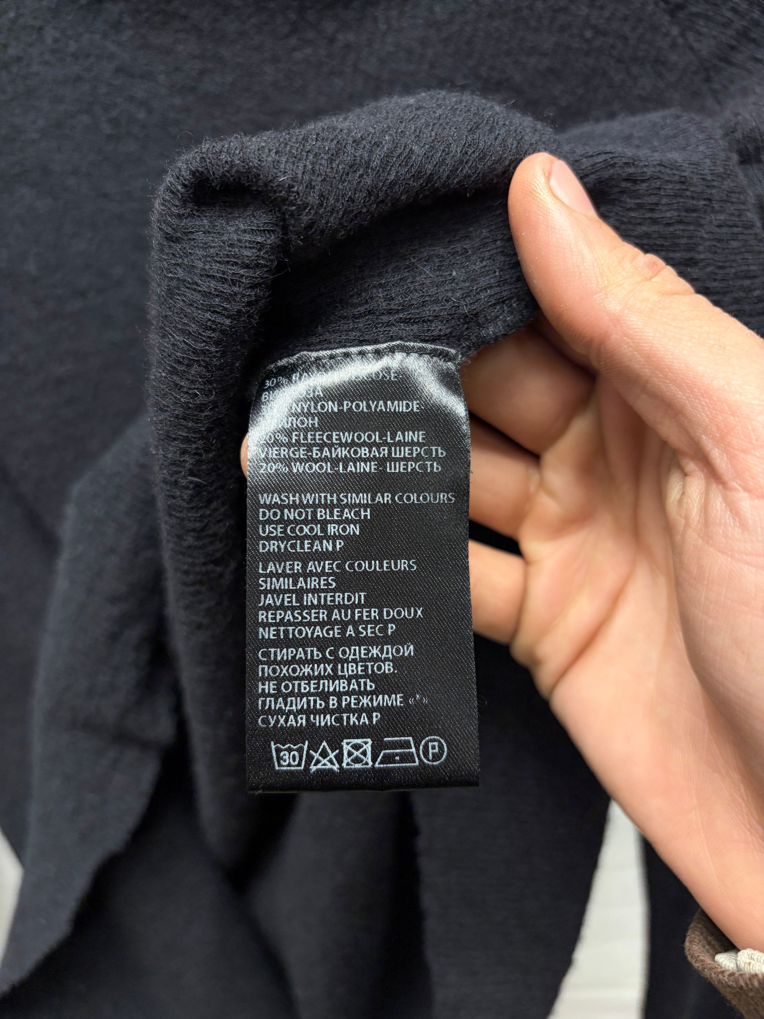 Haider Ackermann Haider Ackermann ‘Mock Neck’ Black Ribbed Wool Sweater Size US L / EU 52-54 / 3 - 4 Thumbnail