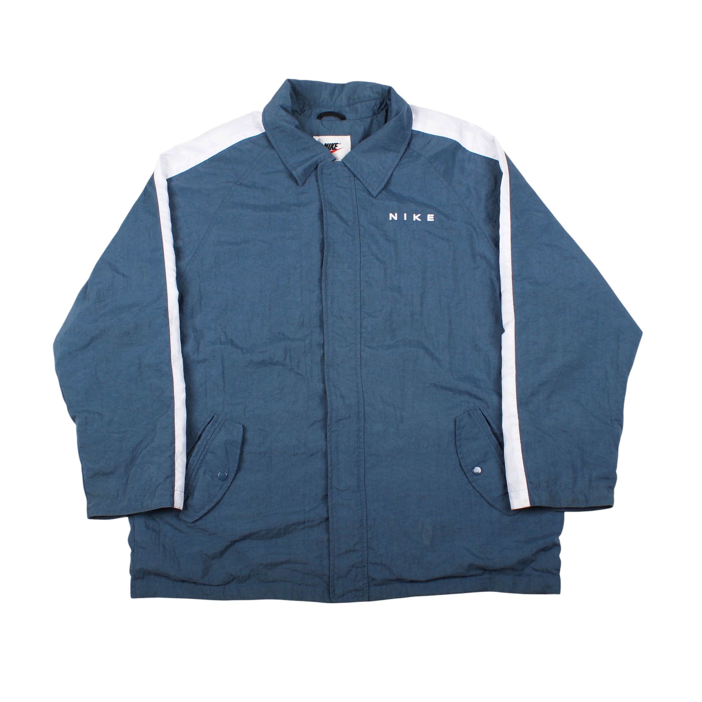 Nike Vintage Nike Big Swoosh Windbreaker Jacket 90s Size US XL / EU 56 / 4 - 1 Thumbnail