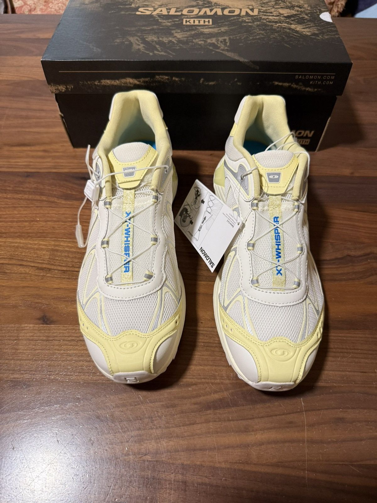 Kith × Salomon Kith Salomon XT-Whisper VANILLA TRANSPARENT YELLOW SILVER Size US 11 / EU 44 - 4 Thumbnail