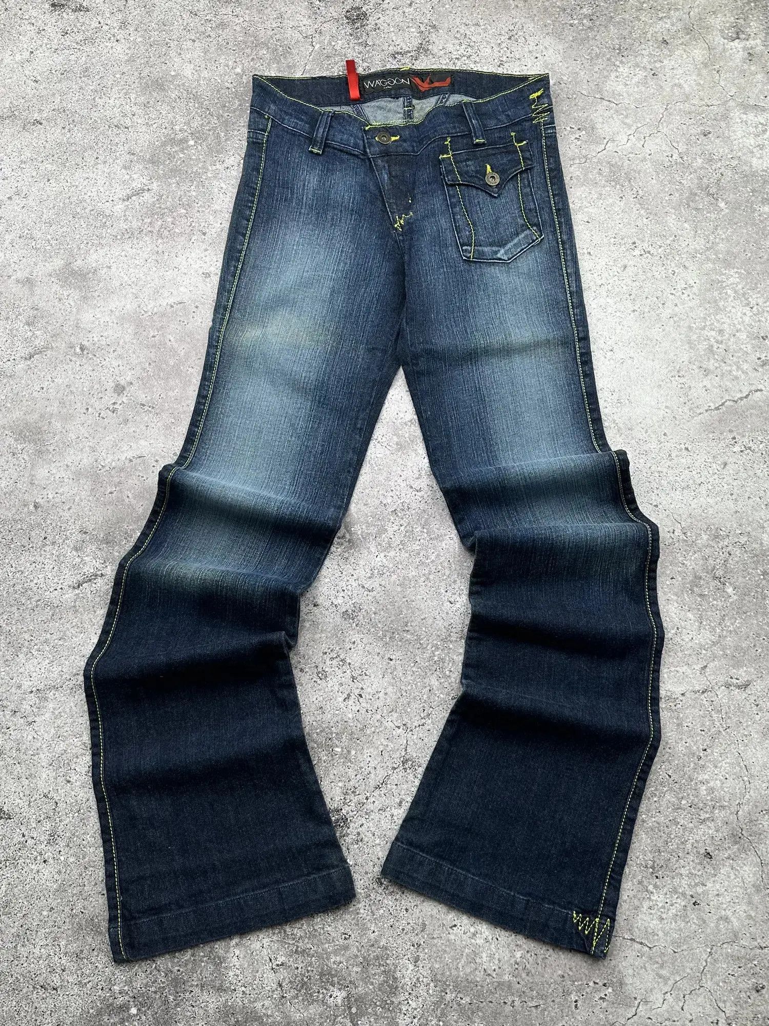 Japanese Brand Vintage Flare Jeans C563(V606) Size 25" / US 0 / IT 36 - 1 Thumbnail