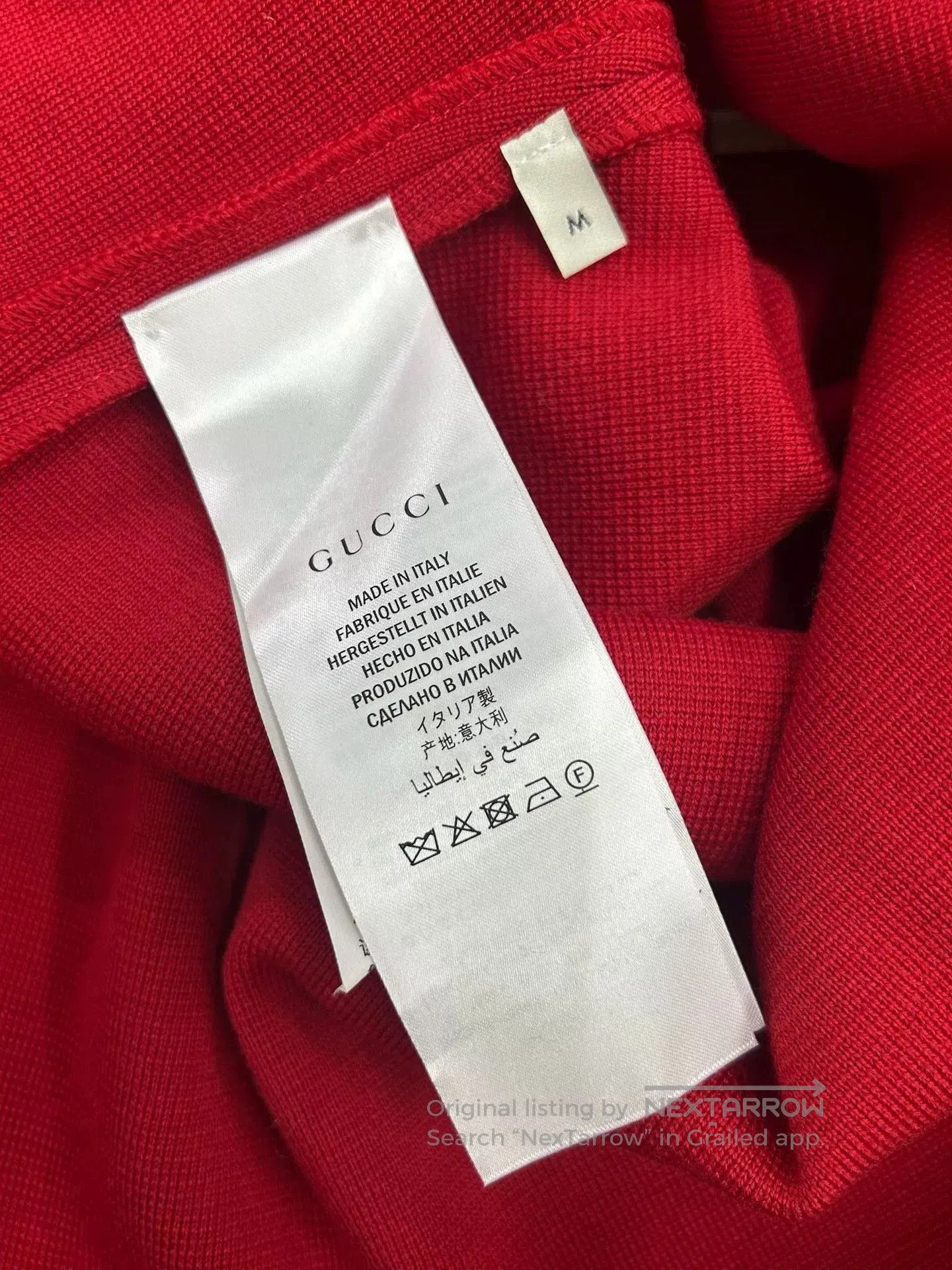 Gucci Gucci Red Wool Knit Coat. Size M / US 6-8 / IT 42-44 - 4 Thumbnail