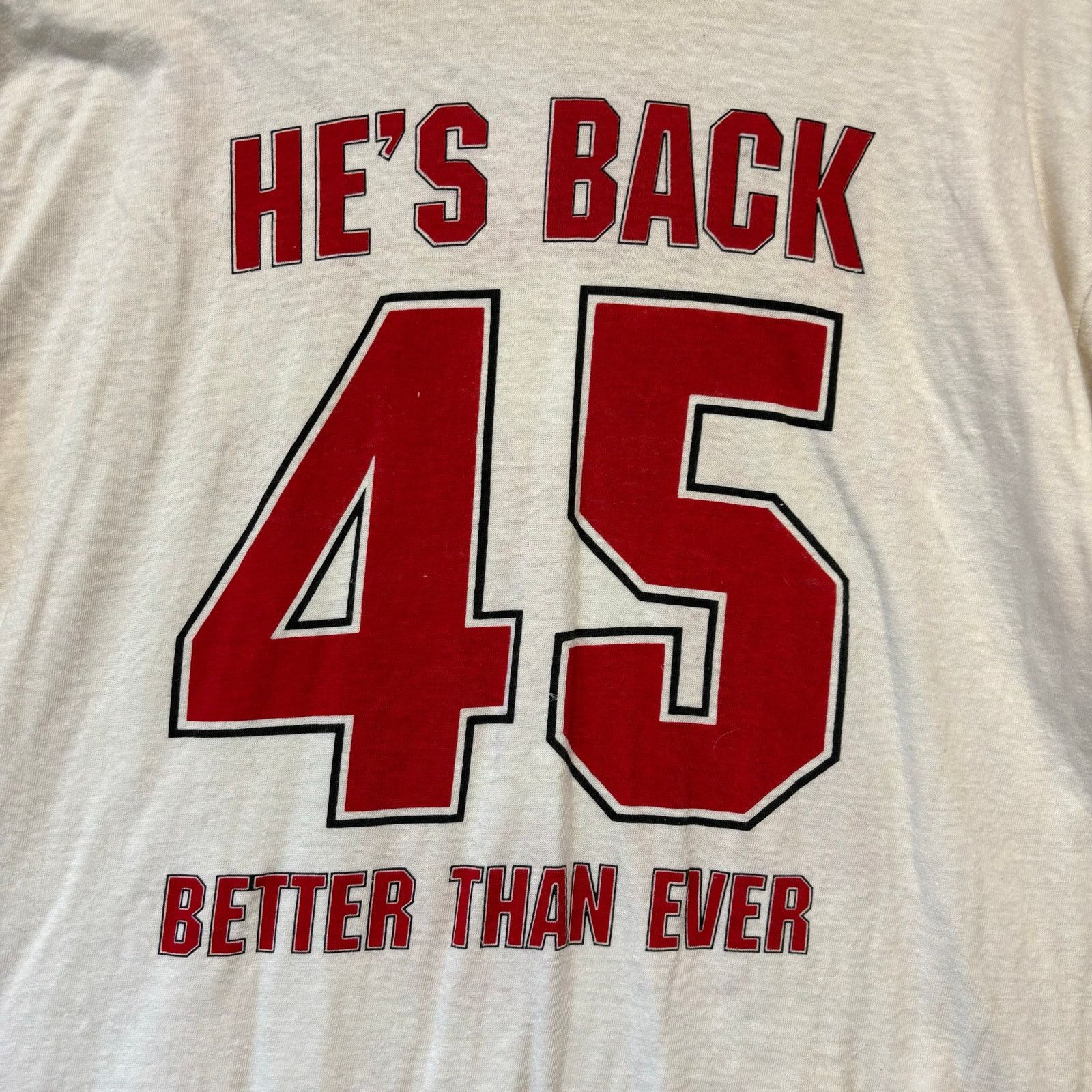 Other Short Hills Tee Vintage Michael Jordan Shirt 45 Hes Back Size US XL / EU 56 / 4 - 10 Thumbnail