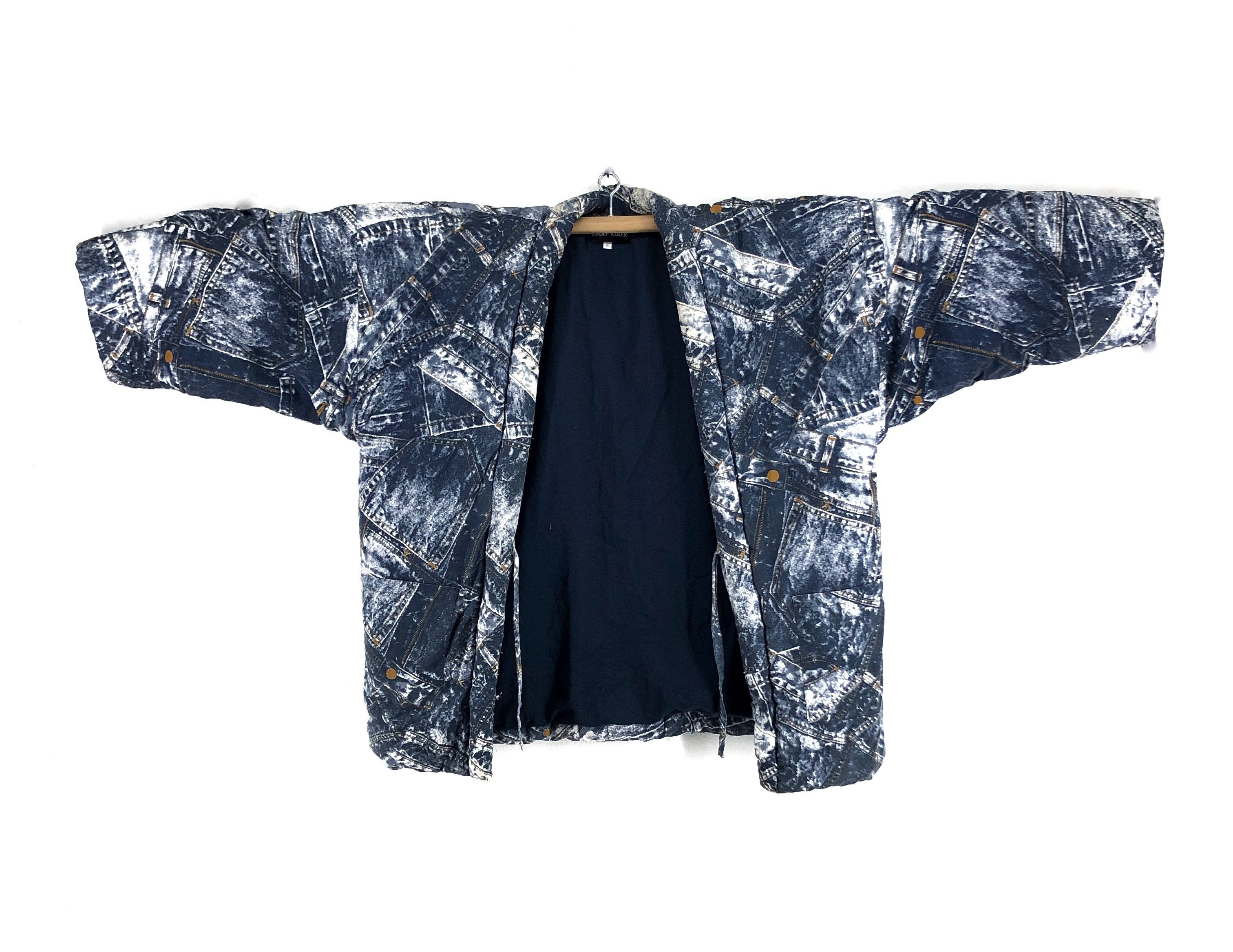 Japanese Brand Rare WAR DESIGNERS by LUCKY RULER Kimono #2612-93 Size US XL / EU 56 / 4 - 5 Thumbnail