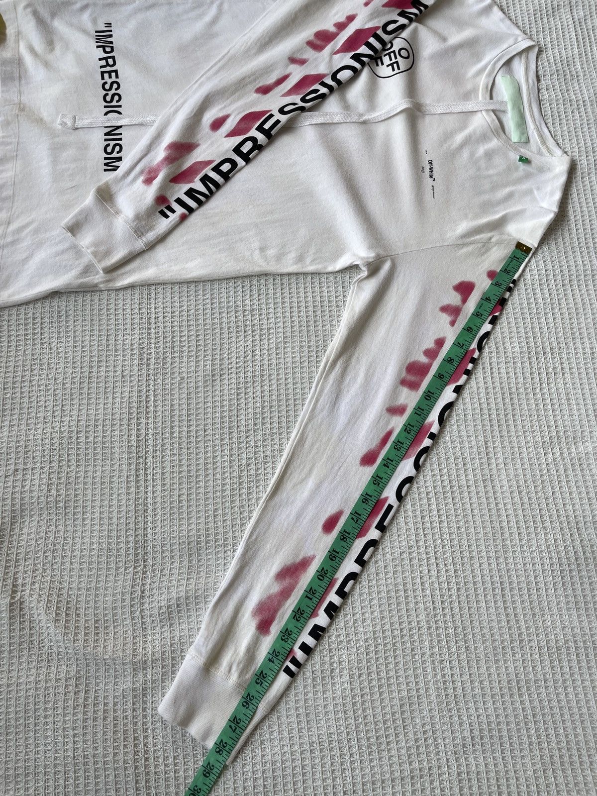 Off-White AW19🔥OFF WHITE✖️VIRGIL ABLOH🔥White Diag Stencil L/S Tshirt Size US M / EU 48-50 / 2 - 15 Thumbnail