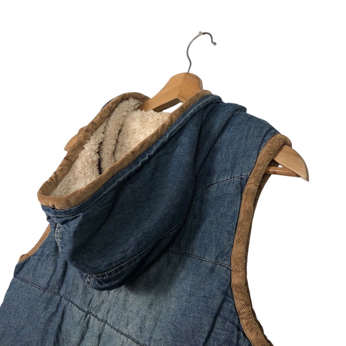 Hysteric Glamour 📌Vintage Biker Denim Vest Hoodie Multi Pocket Size US M / EU 48-50 / 2 - 11 Thumbnail