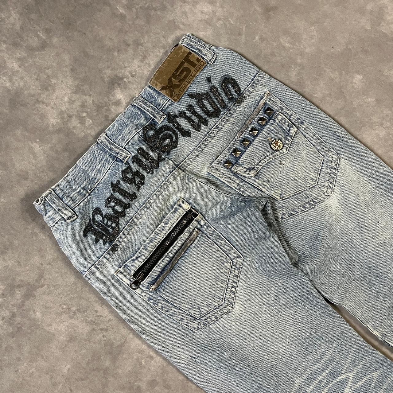 Kapital 2000s Japanese Hysteric Acne Skull Wash Denim y2k Lgb Ifsix Size 24" / US 00 / IT 34 - 4 Thumbnail