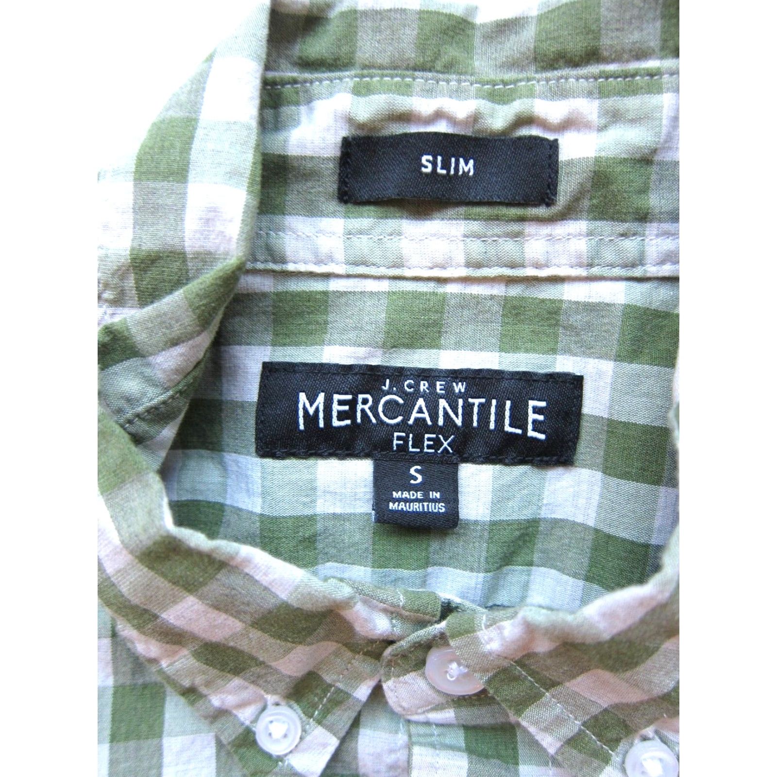 J.Crew J.Crew Mercantile Flex Green Plaid Button Up Cotton Long Sleeve Slim Shirt Men S Size US S / EU 44-46 / 1 - 3 Thumbnail