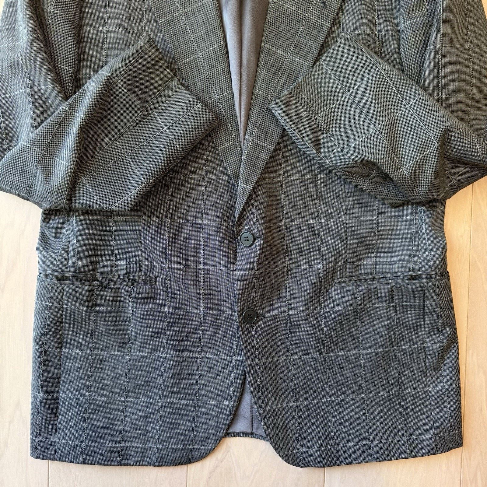 Yves Saint Laurent Yves Saint Laurent Blazer Large Dark Gray Striped Vintage Size 42R - 5 Thumbnail